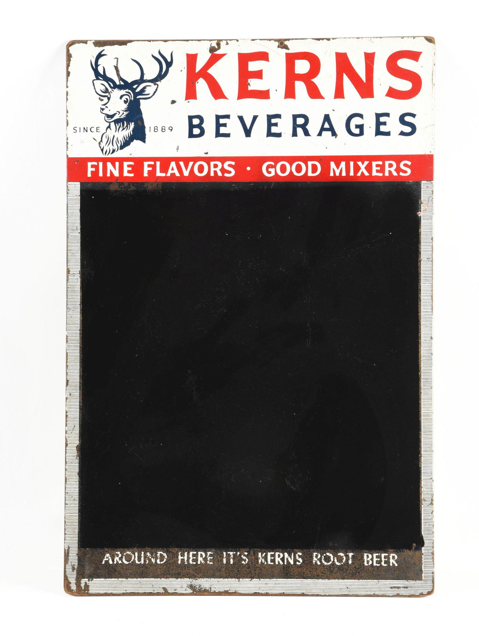 MASONITE KERNS BEVERAGES MENU BOARD. (1 of 2)