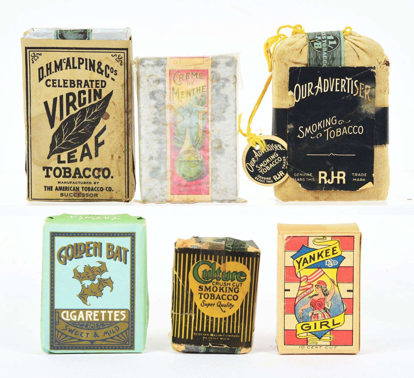 LOT OF 6: UNUSED TOBACCO POUCHES. (1 of 2)