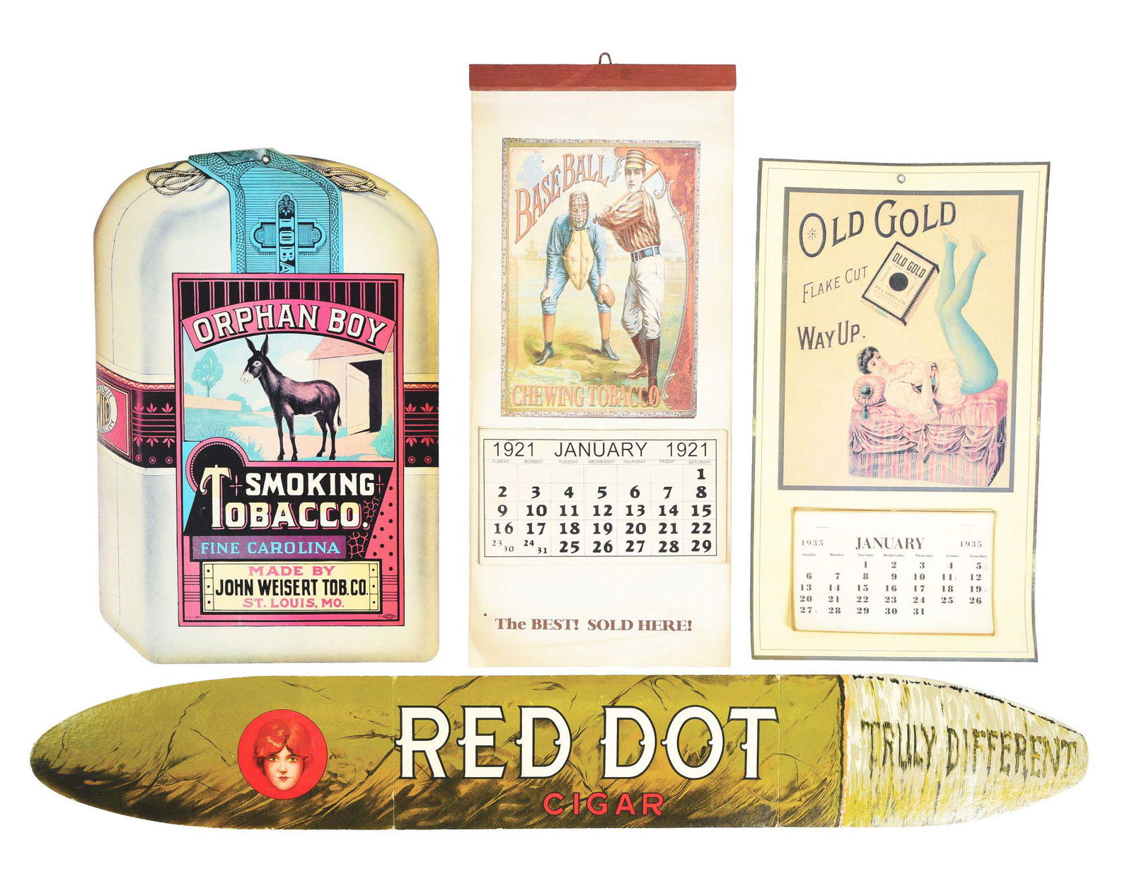 LOT OF 4: TOBACCO ADVERTISING ITEMS. (1 of 2)