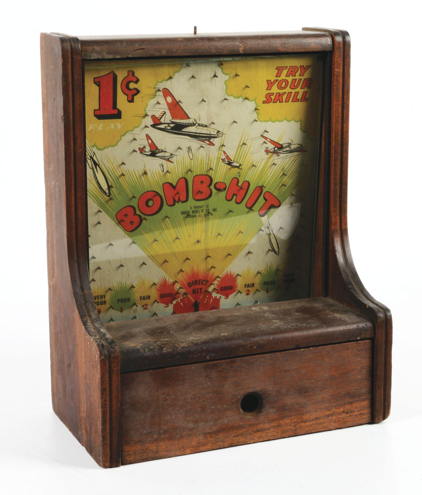 1 CENT PENNY-DROP TRADE STIMULATOR FROM BAKER NOVELTY CO. (1 of 2)
