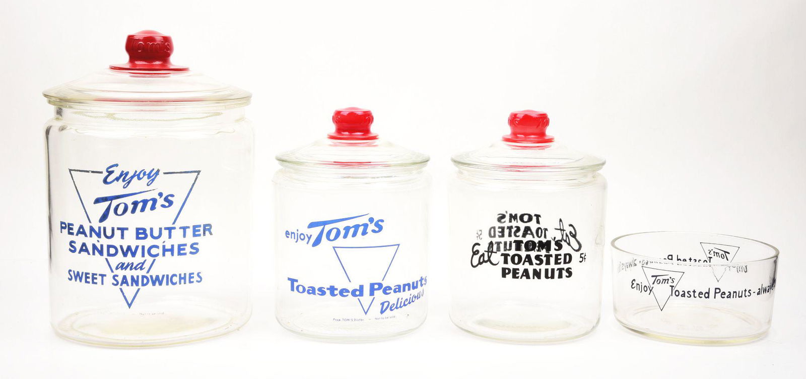 LOT OF 4: COUNTRY STORE DISPLAY JARS. (1 of 4)