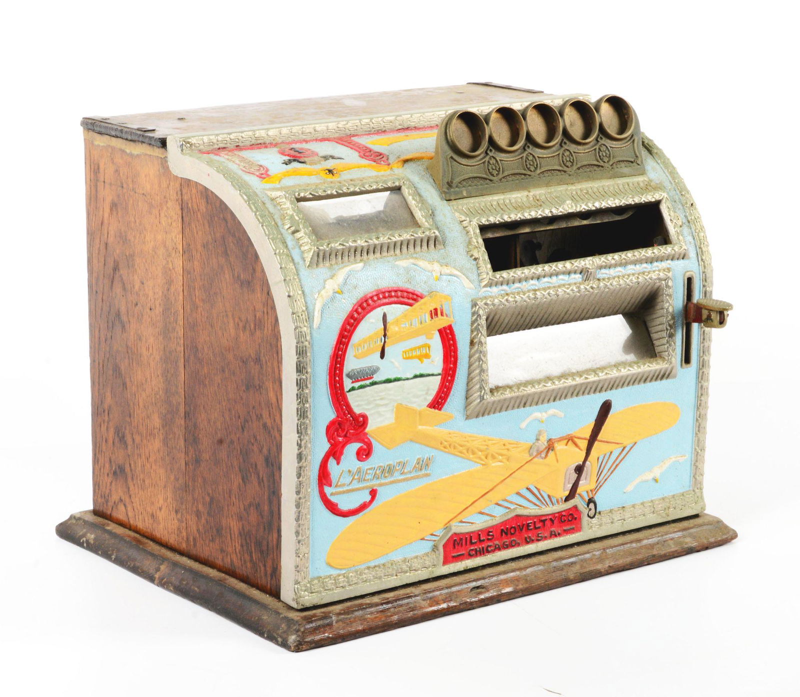 MILLS NOVELTY CO. L'AEROPLAN SLOT MACHINE. (1 of 2)