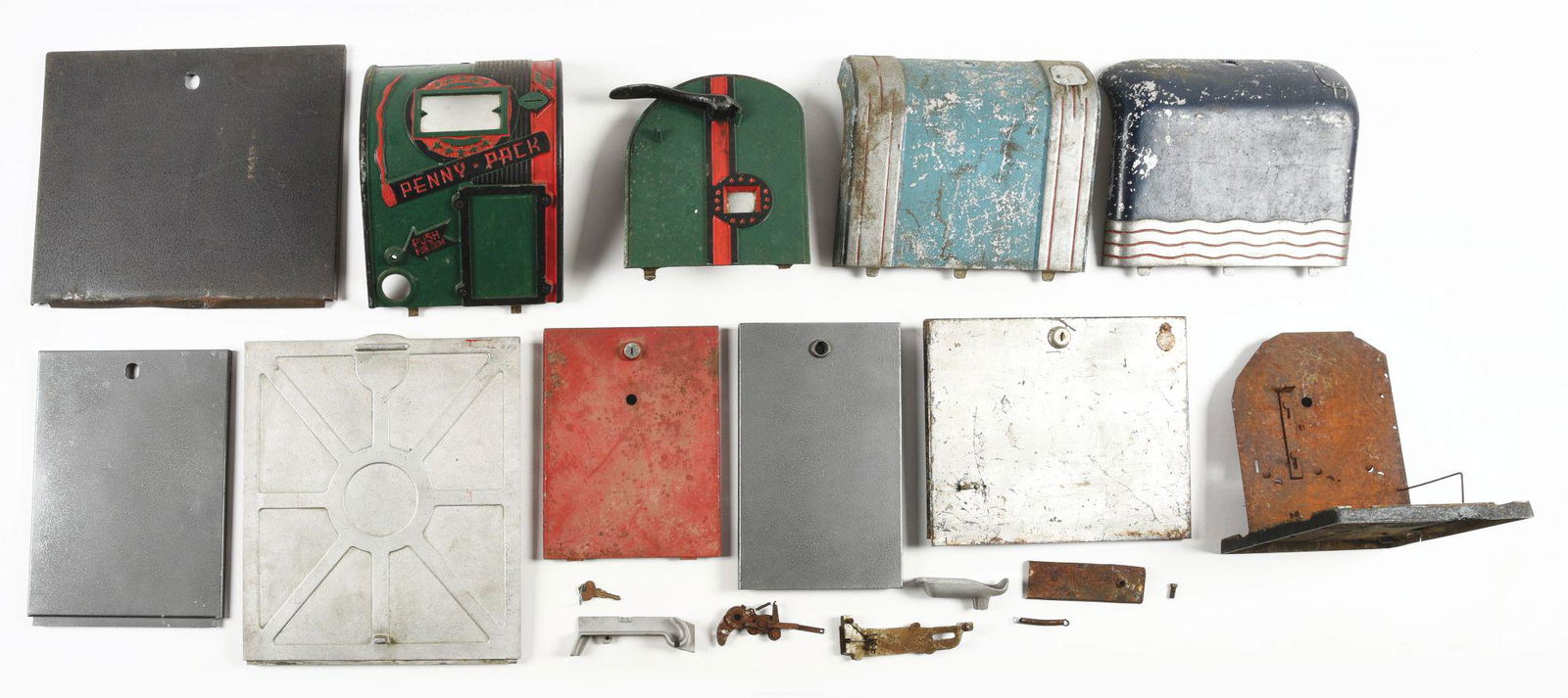 BOX OF ASSORTED TRADE STIMULATOR PARTS. (1 of 1)