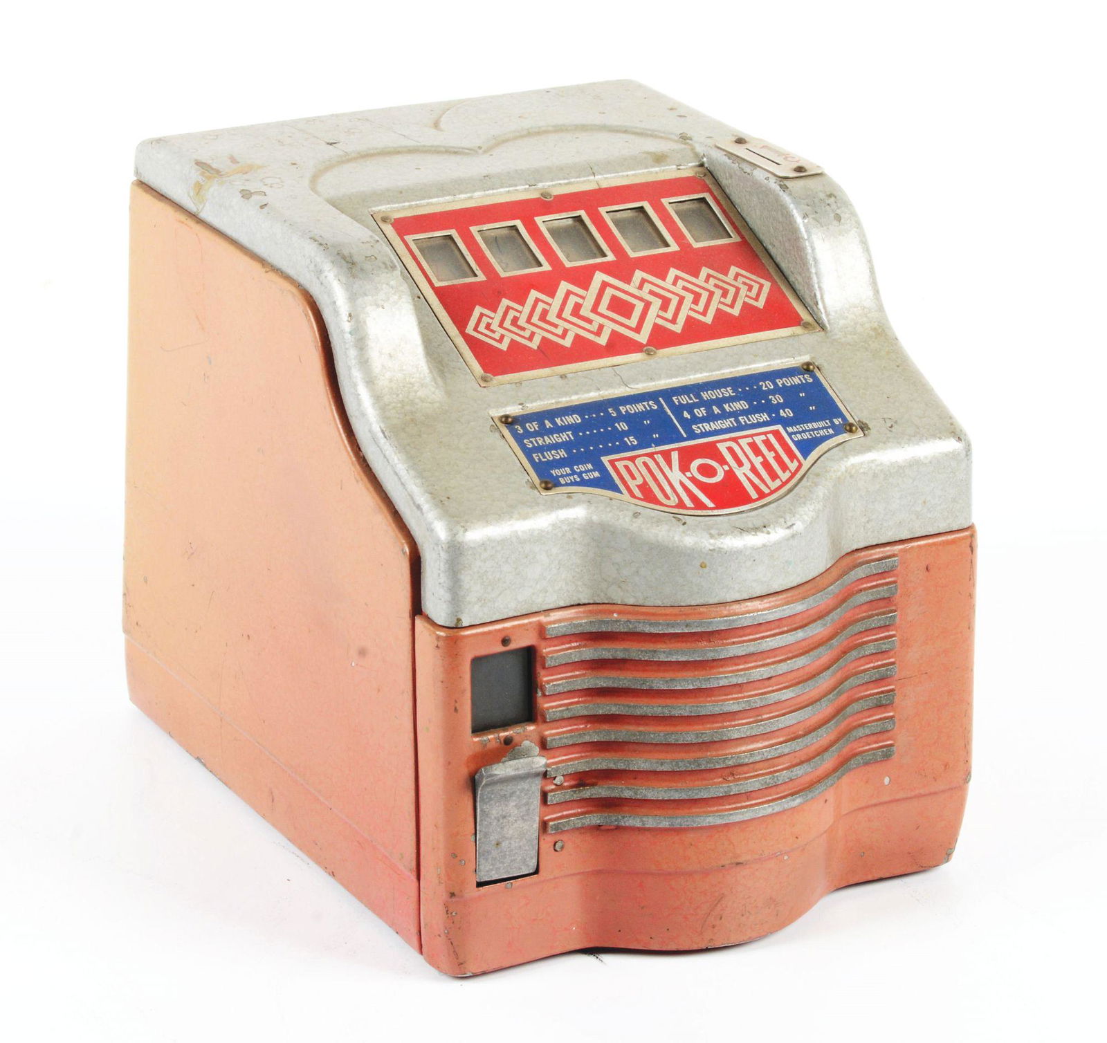 1 CENT GROETCHEN "POK-O-REEL" TRADE STIMULATOR. (1 of 2)