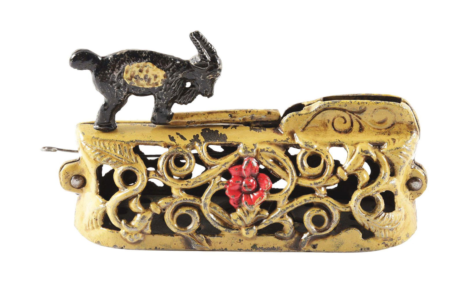 CAST IRON BILLY GOAT BANK. (1 of 6)