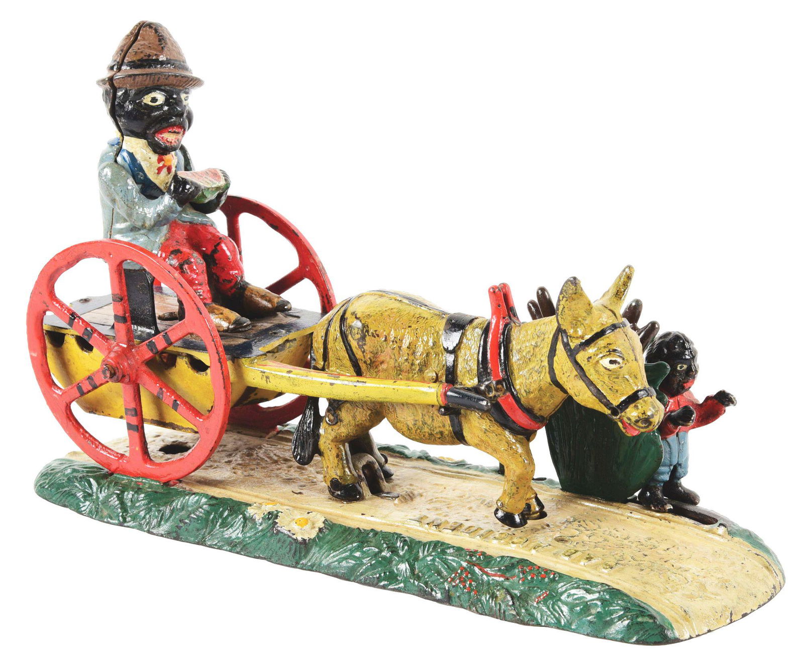 CAST IRON BAD ACCIDENT MECHANICAL BANK. (1 of 7)