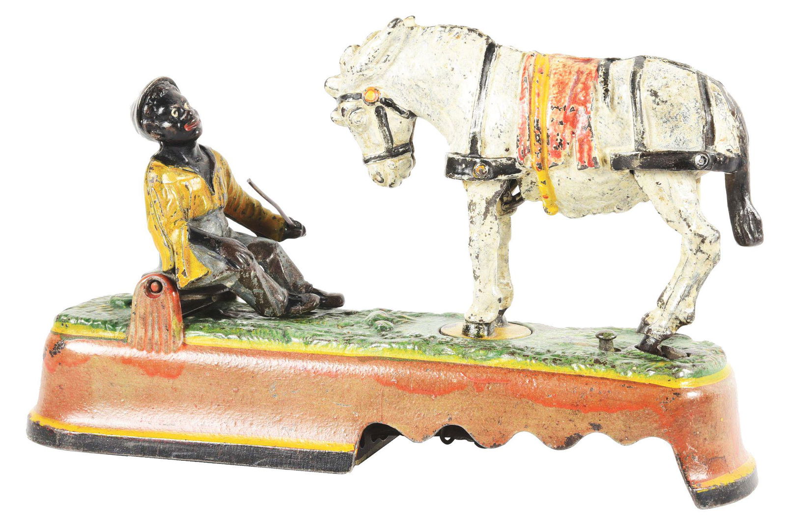 CAST IRON ALWAYS DID 'SPISE A MULE BANK. (1 of 7)