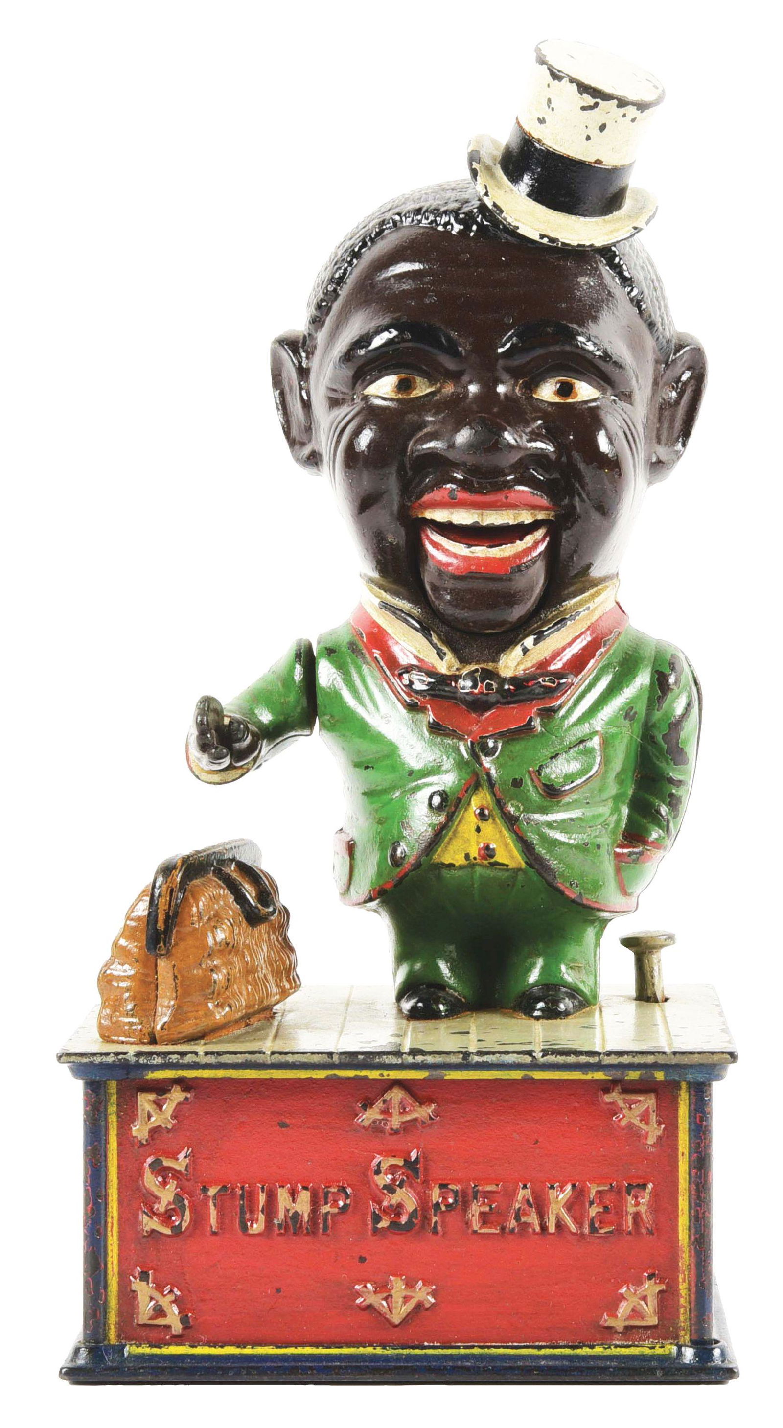 CAST IRON STUMP SPEAKER BANK. (1 of 6)