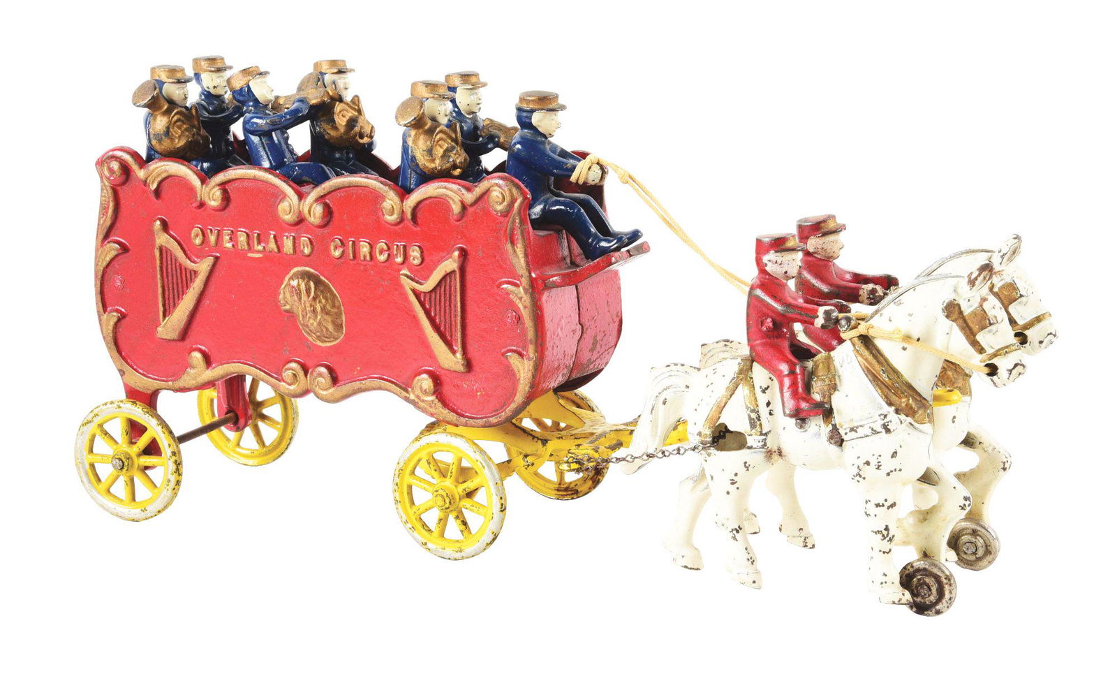 CAST IRON KENTON OVERLAND CIRCUS BANDWAGON. (1 of 6)