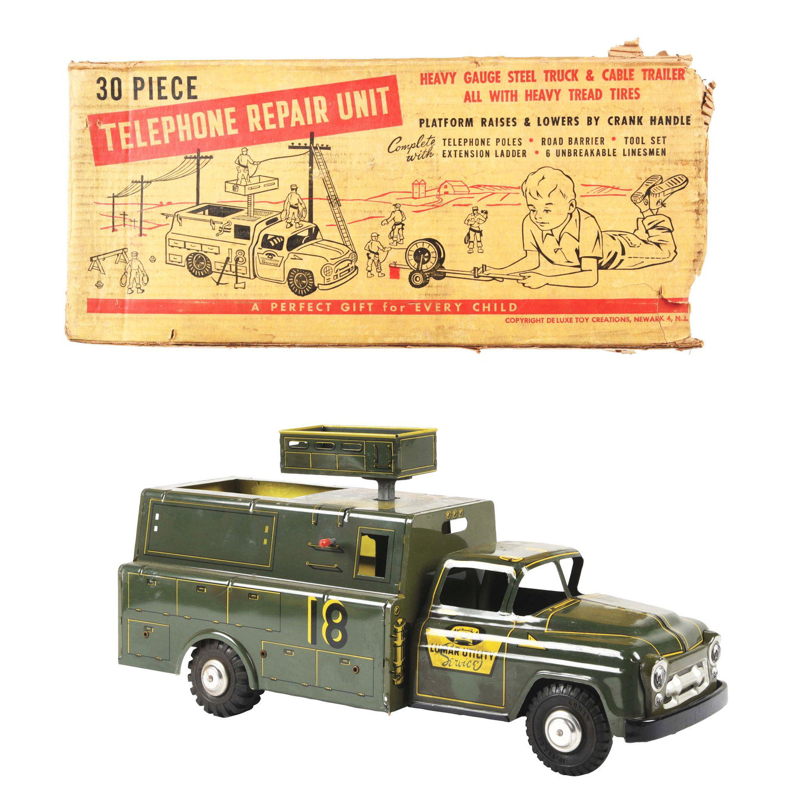 LUMAR PRESSED STEEL UTILITY SERVICE TRUCK. (1 of 4)