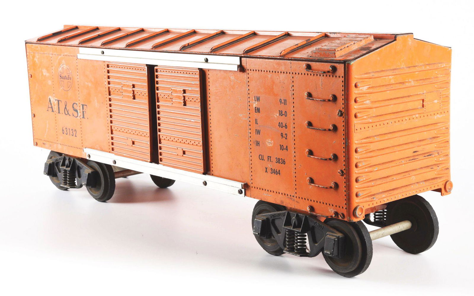 SMITH-MILLER C. 1954 BOX CAR TOY BOX. (1 of 3)