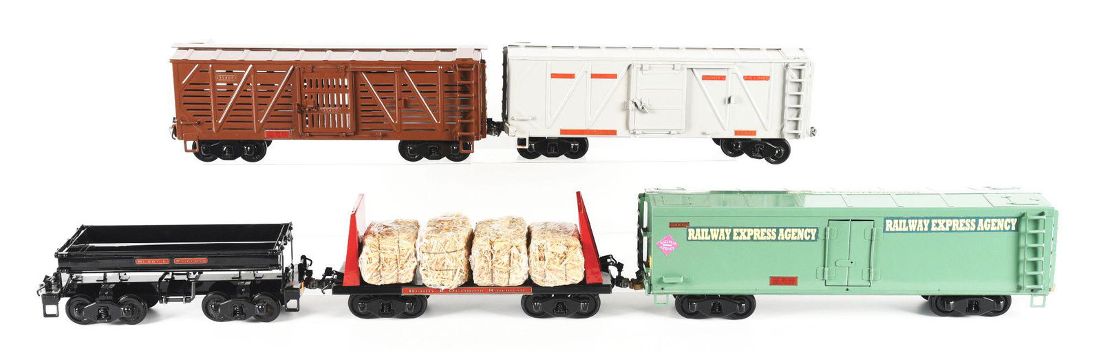 LOT OF 5: T-REPRODUCTIONS TRAIN SET. (1 of 2)