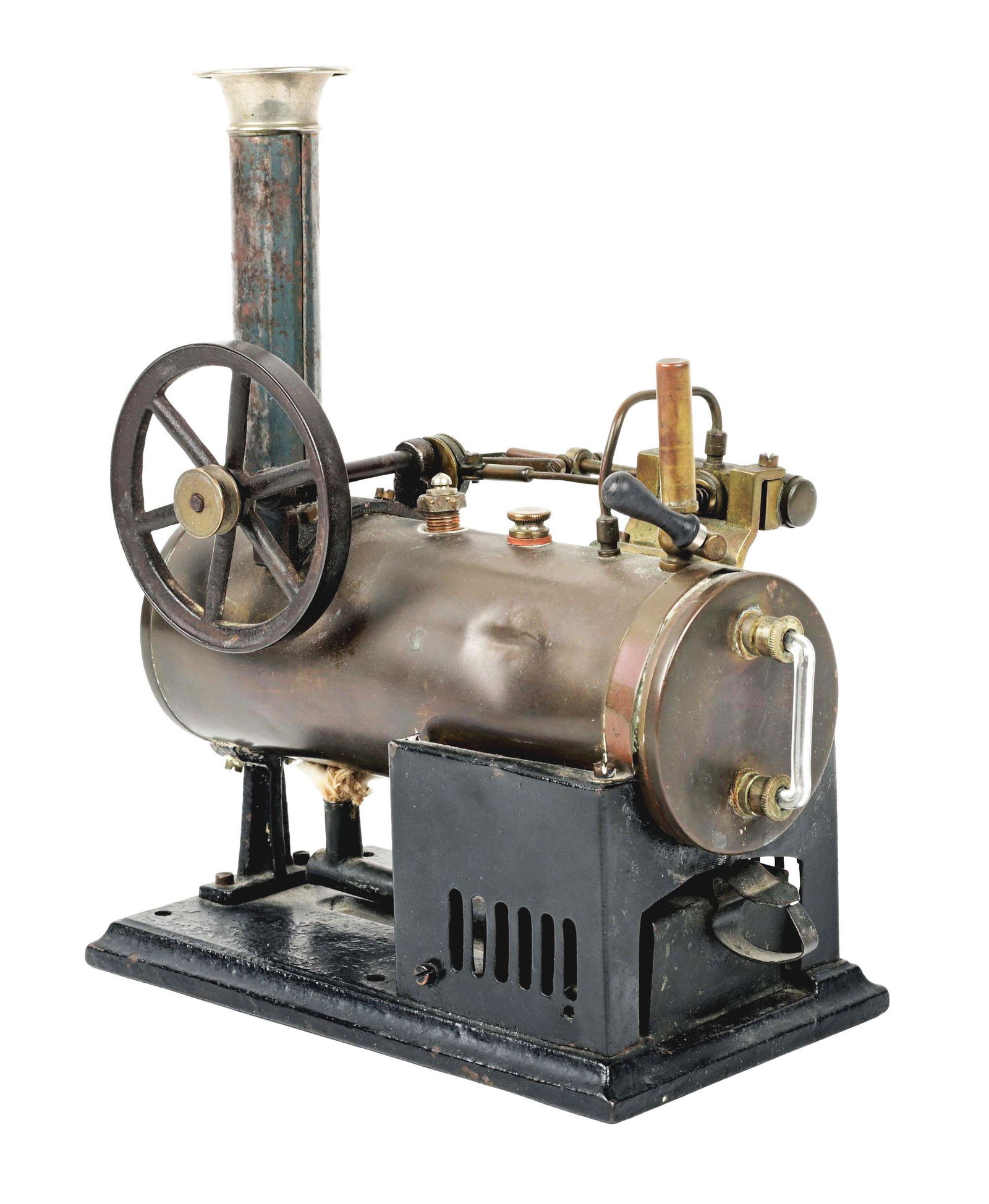 CARETTE/ BING, CA. 1900 STATIONARY LOCOMOBILE TOY. (1 of 6)