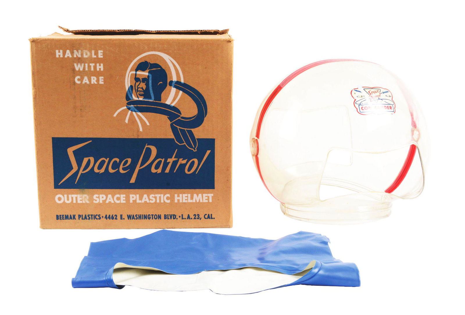 BEEMAK PLASTIC SPACE PATROL CHILDREN'S HELMET. (1 of 4)