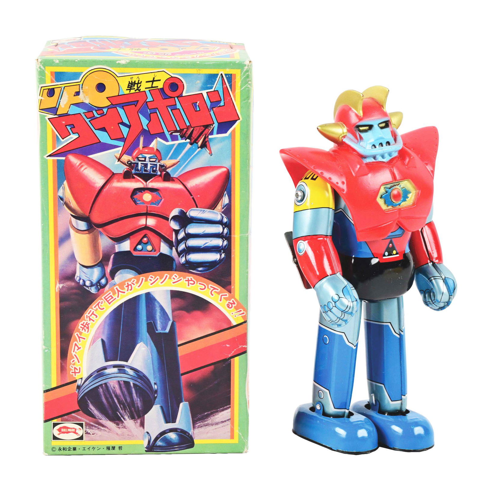 COLORFUL FOOTBALL PLAYER ROBOT UFO DAIAPOLLON. (1 of 4)