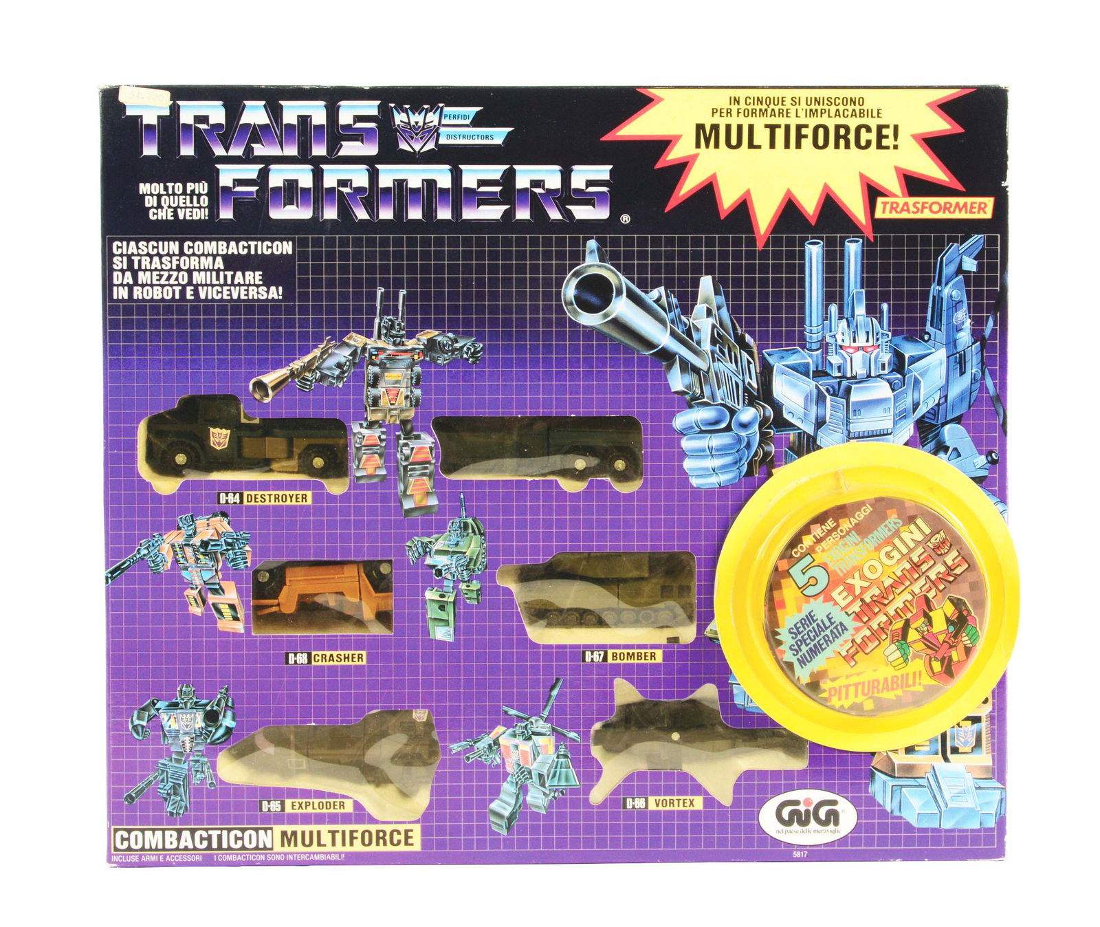 1983 TRANSFORMER'S MULTIFORCE COMBAT SET. (1 of 7)
