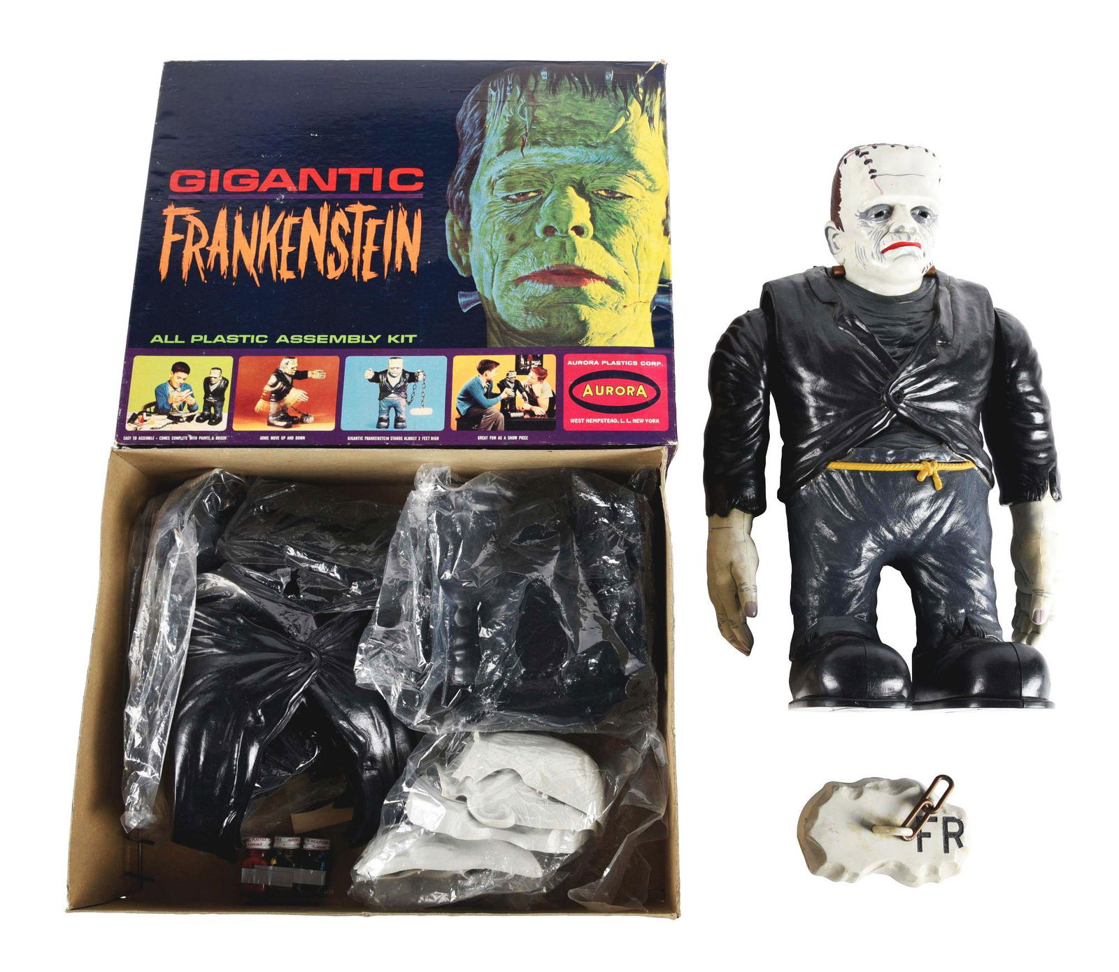 【激レア】 AURORA復刻 Big Frankie 足枷付き　新品未使用 Aurora Gigantic Frankenstein 1960's Plastic Model Kit.