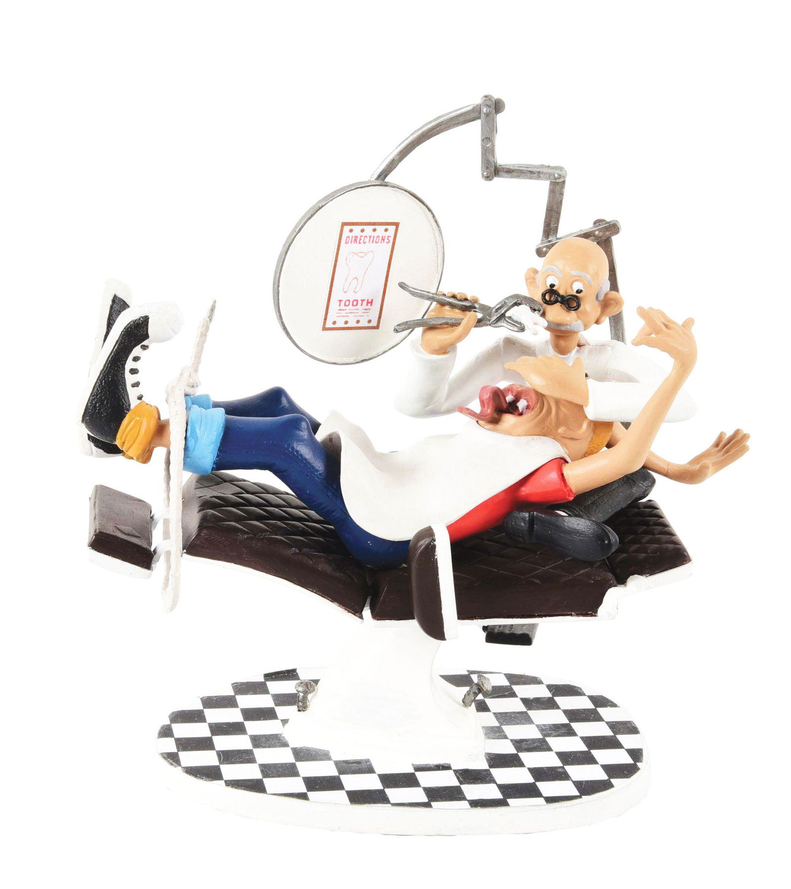 VERY SCARCE AURORA MAD DENTIST BUILT UP MODEL KIT. (1 of 4)