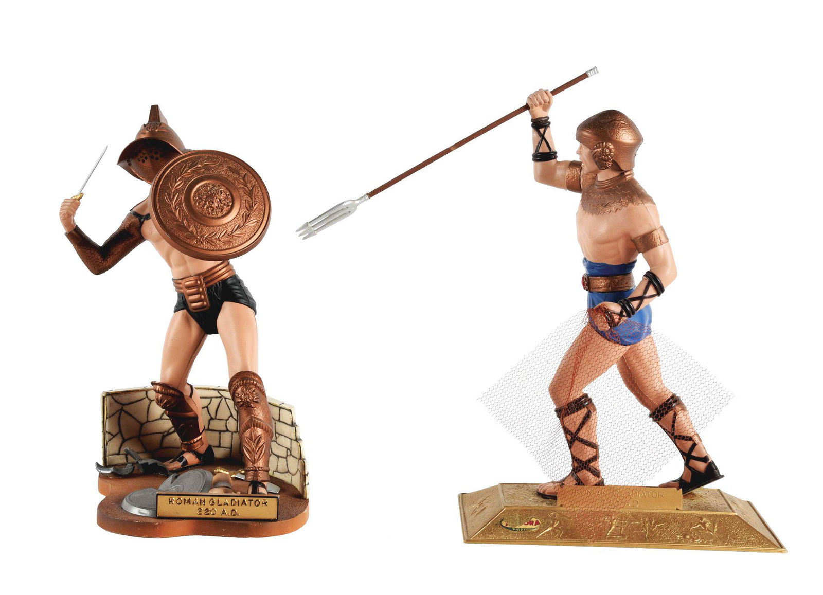 LOT OF 2: AURORA BUILT-UP MODEL KITS. (1 of 4)