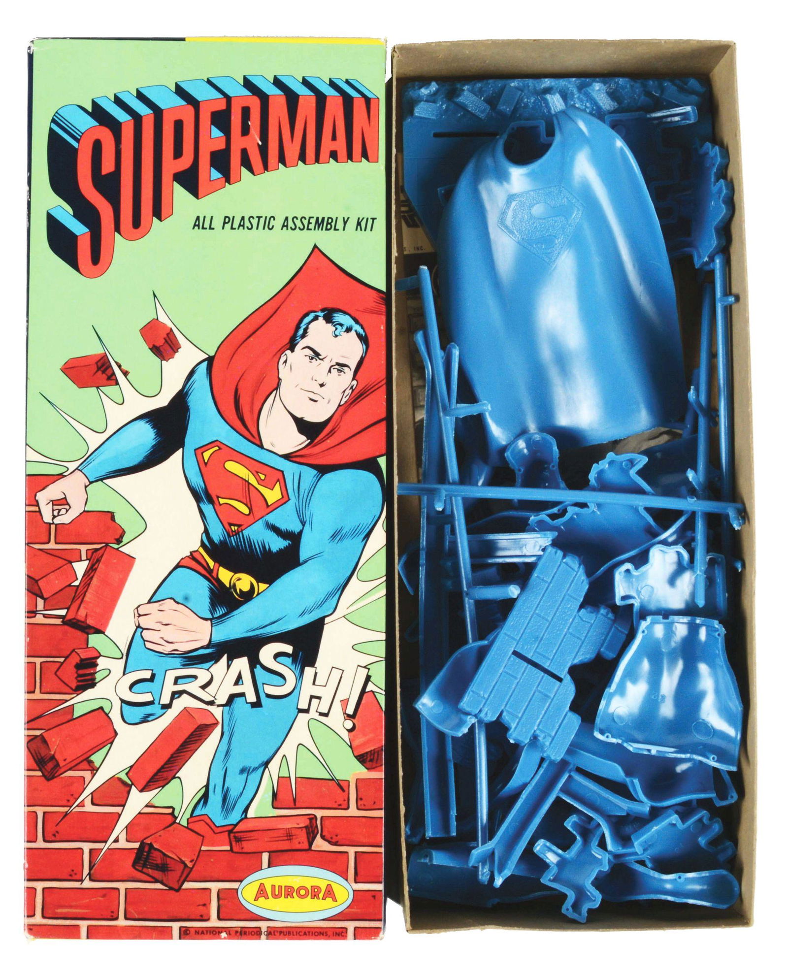 AURORA PLASTIC SUPERMAN MODEL KIT. (1 of 2)