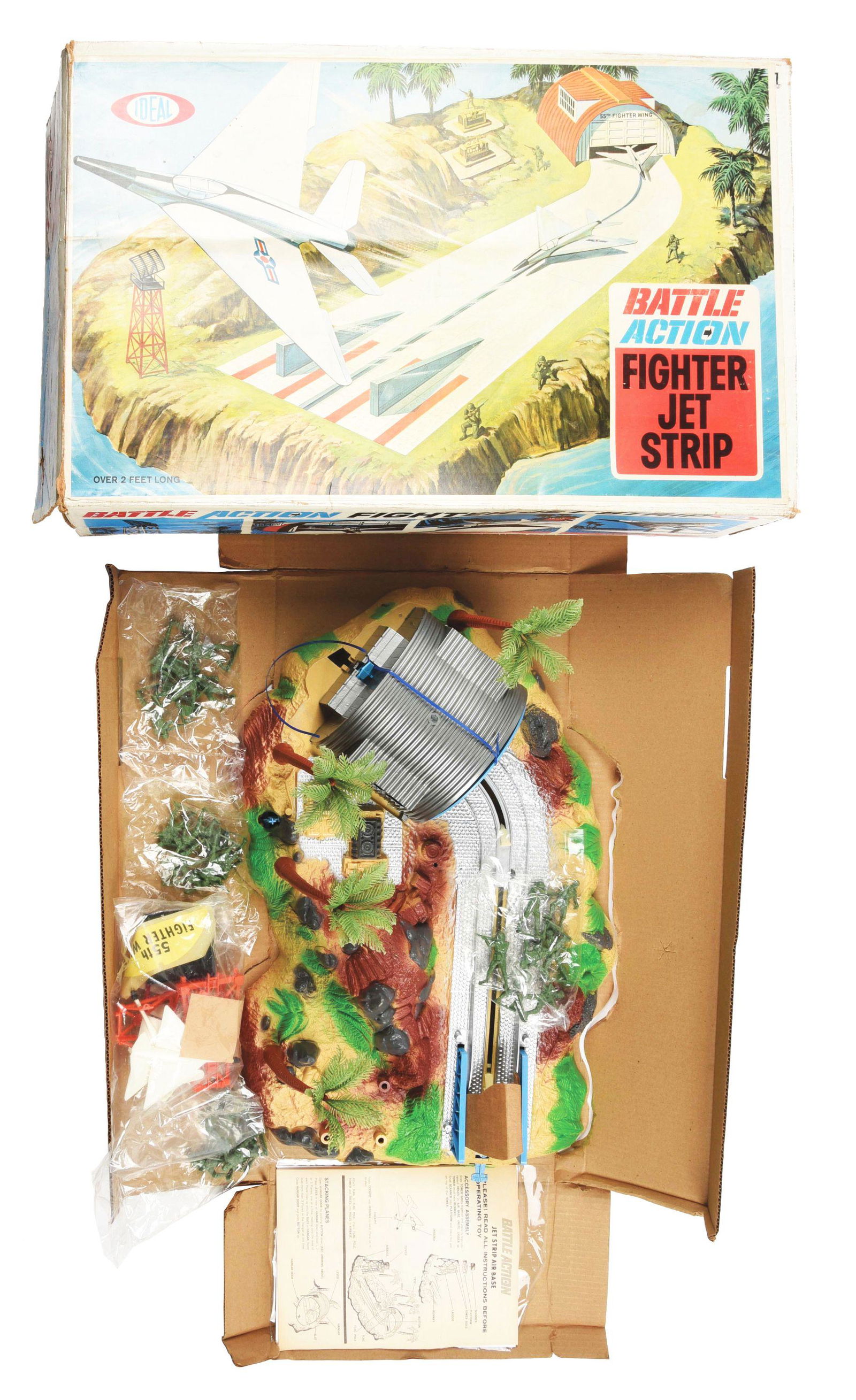 IDEAL BATTLE ACTION FIGHTER JET STRIP PLAY SET. (1 of 2)