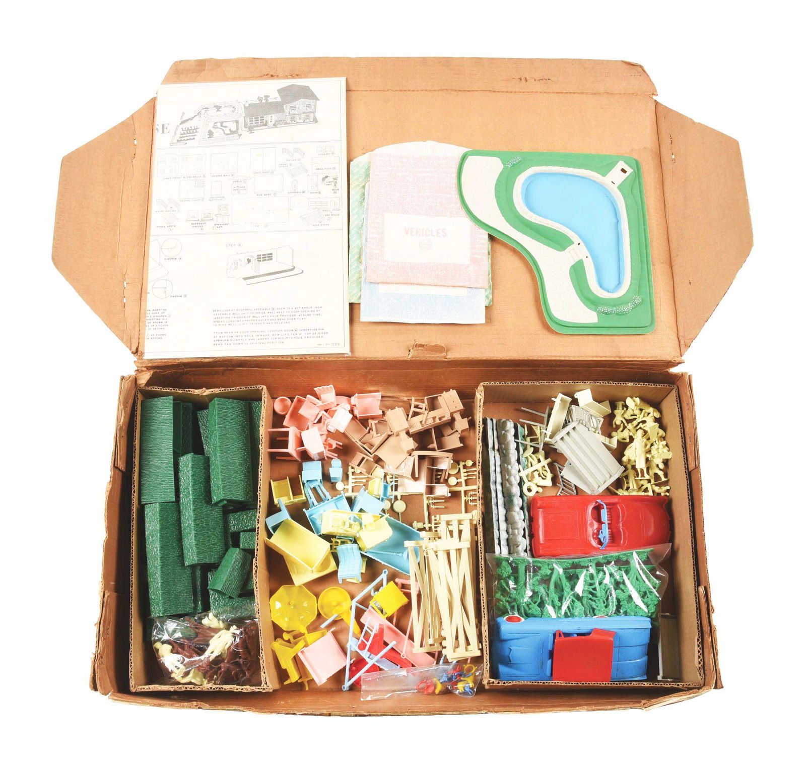 MARX SEARS ALLSTATE DOLL HOUSE PLAY SET. (1 of 2)