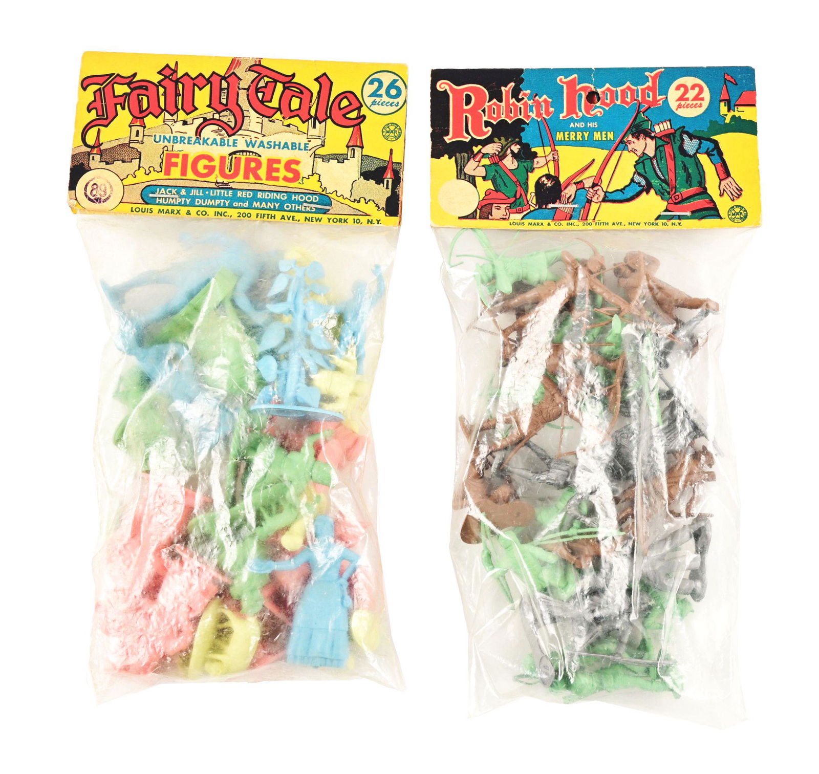 LOT OF 2: MARX ROBIN HOOD AND FAIRY TALE PLAY SET-TYPE FIGURES. (1 of 1)