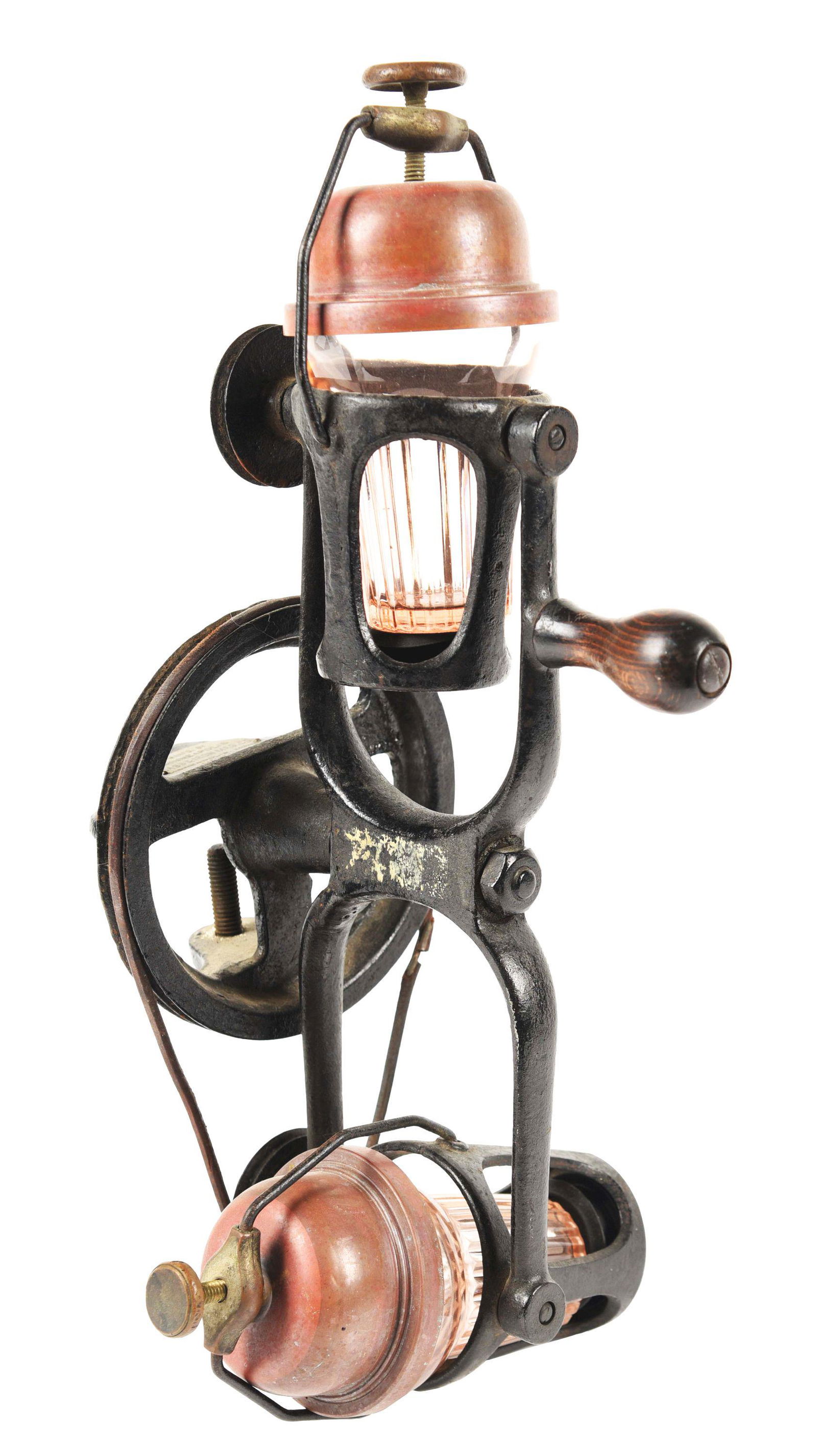 COUNTER-MOUNT HAND CRANK MILKSHAKE MIXER. (1 of 5)