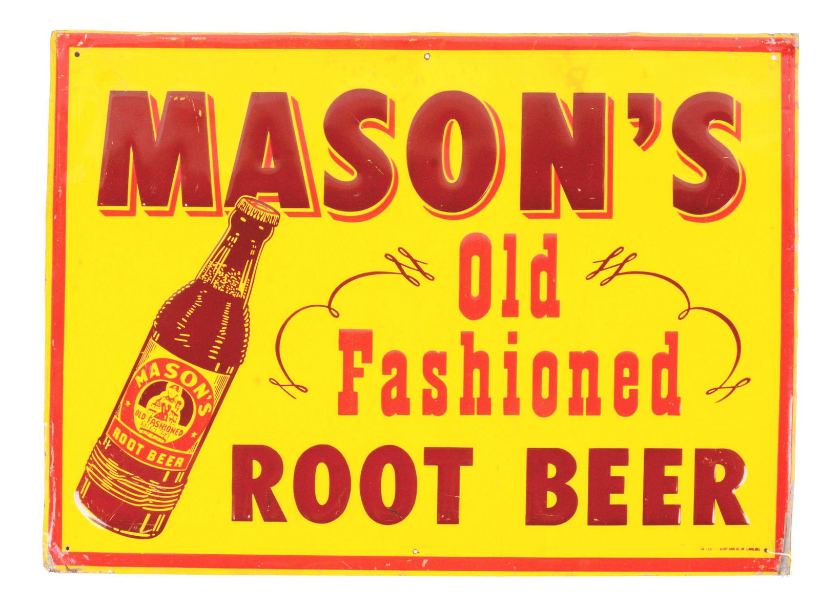 MASON'S ROOT BEER SIGN. (1 of 3)