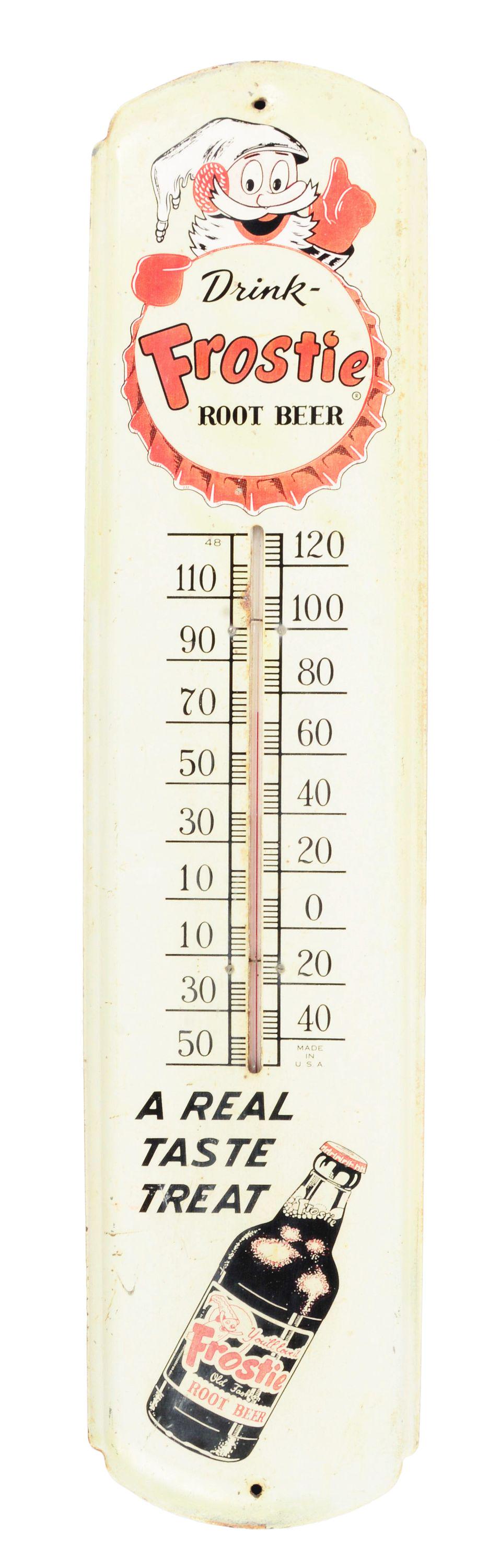 FROSTIE ROOT BEER THERMOMETER. (1 of 4)
