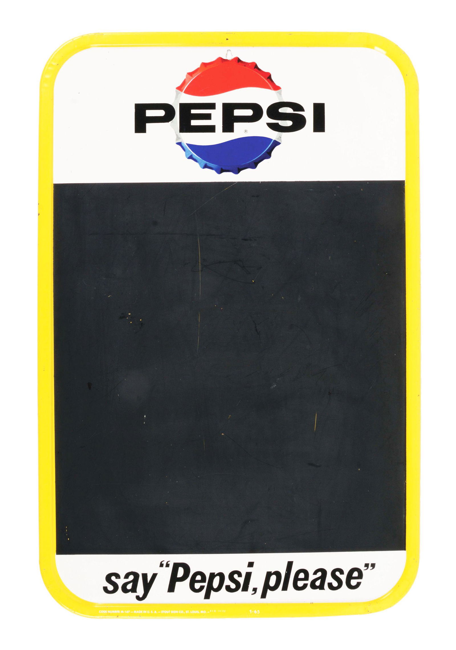 PEPSI MENUBOARD. (1 of 3)