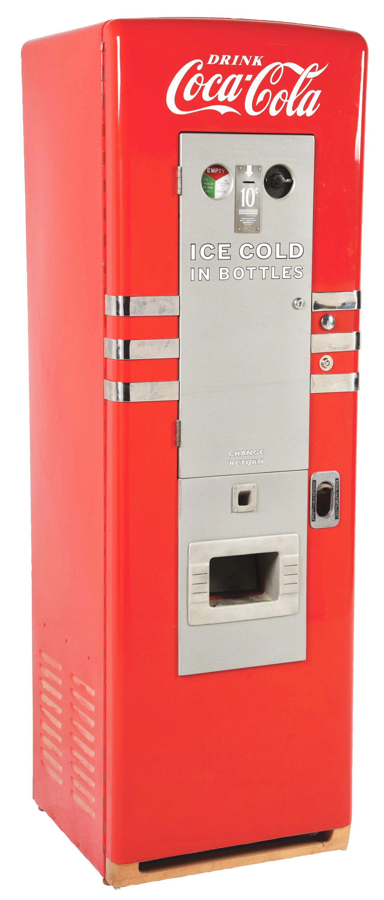 MILLS 65 COCA-COLA VENDING MACHINE. (1 of 11)