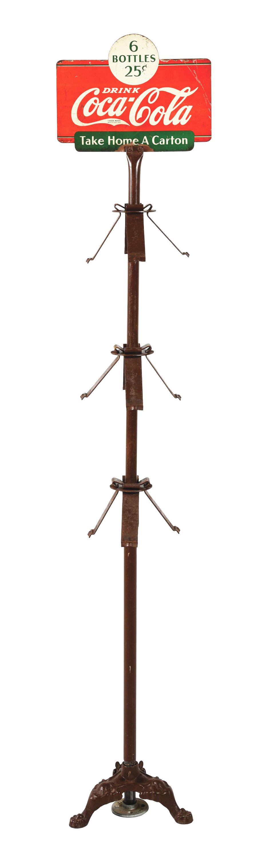 COCA-COLA 6-PACK OF BOTTLE DISPLAY. (1 of 3)