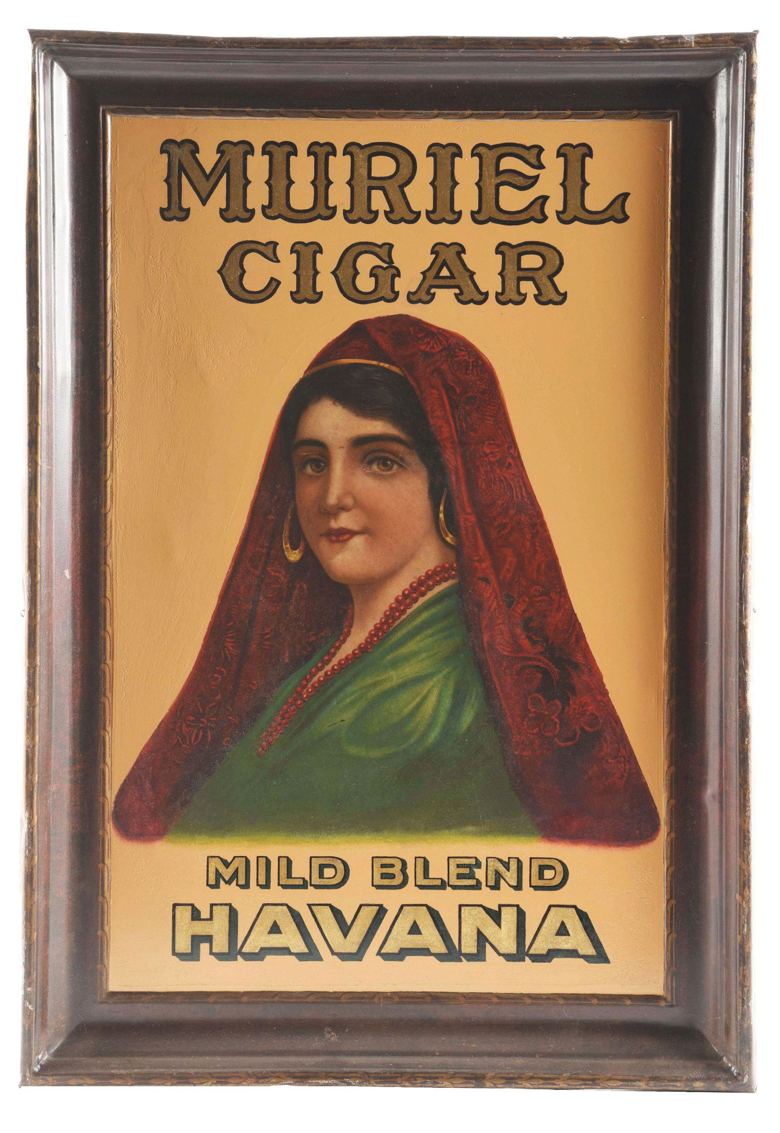 SELF FRAMED MURIEL CIGAR AD. (1 of 3)