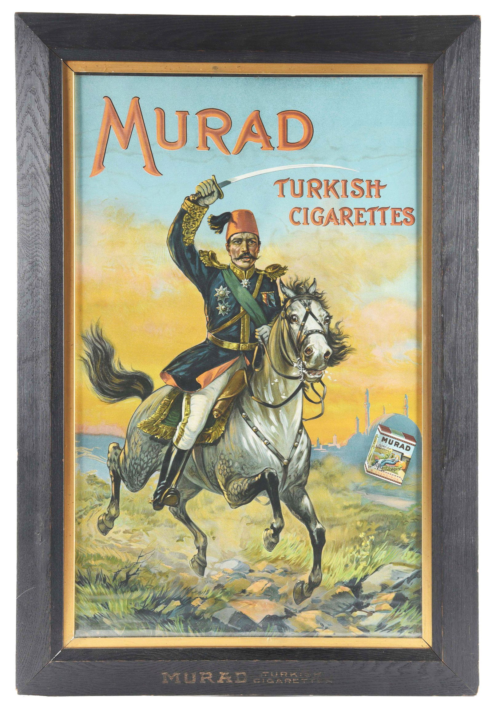 FRAMED MURAD TURKISH CIGARETTES AD. (1 of 3)