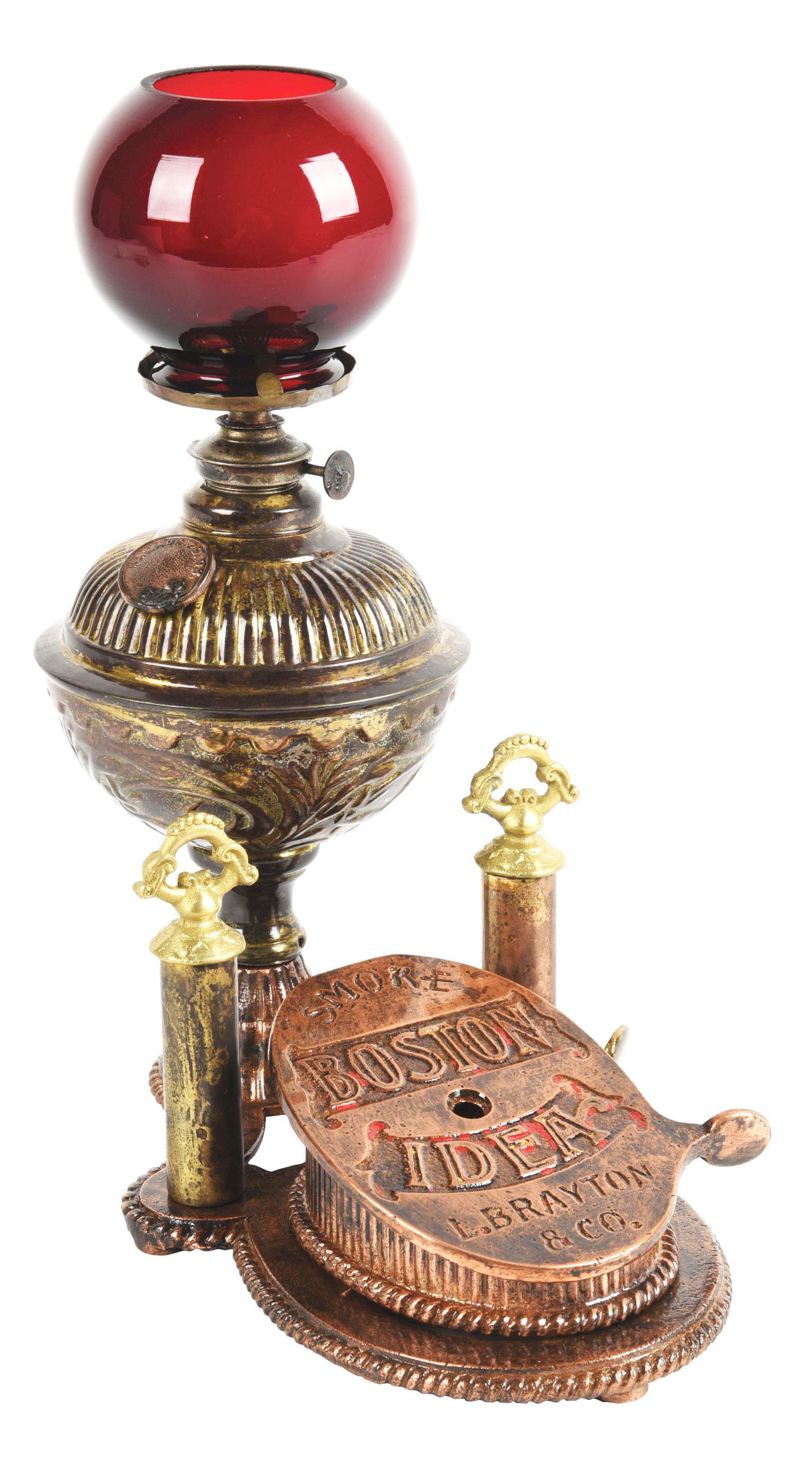 SMOKE BOSTON IDEA CIGAR NIPPER ON BASE. (1 of 6)