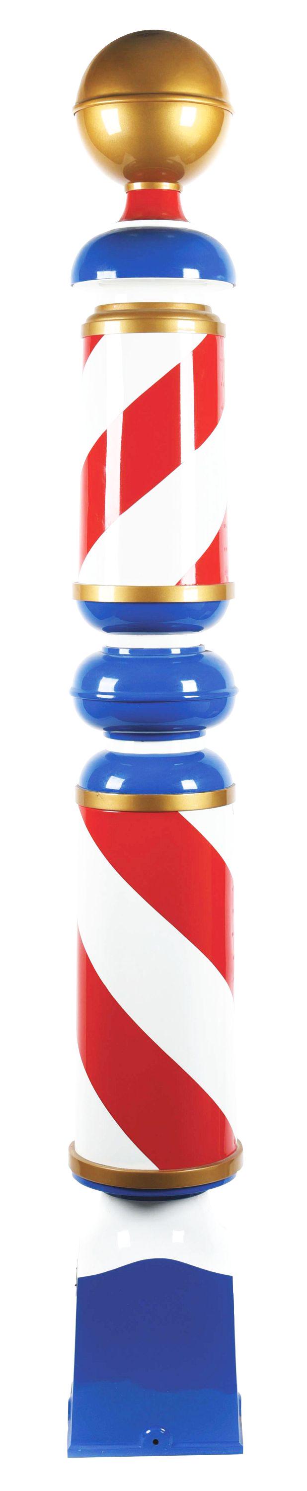 LARGE BARBER POLE. (1 of 3)