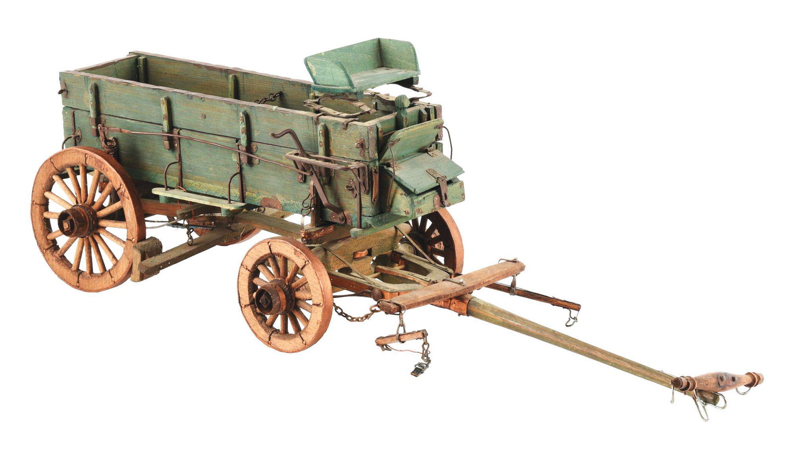 SALESMAN SAMPLE BUCKBOARD WAGON. (1 of 6)