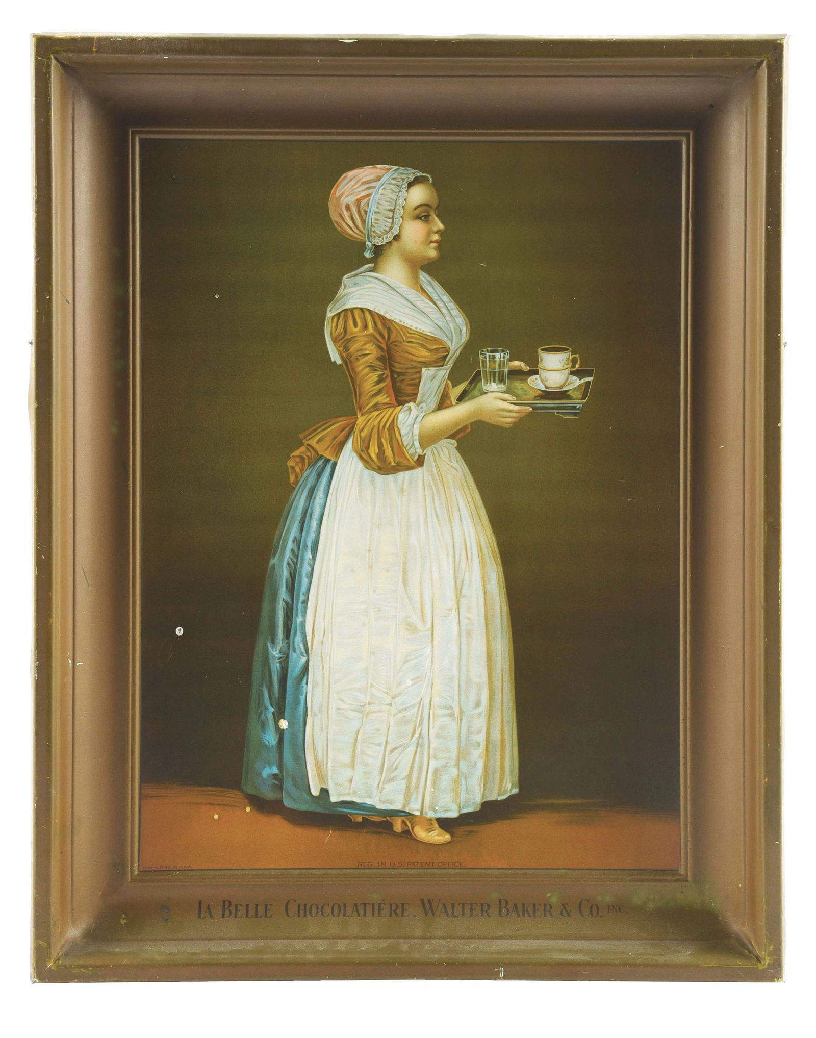 SELF FRAMED LA BELLE CHOCOLATE ADVERTISEMENT. (1 of 4)