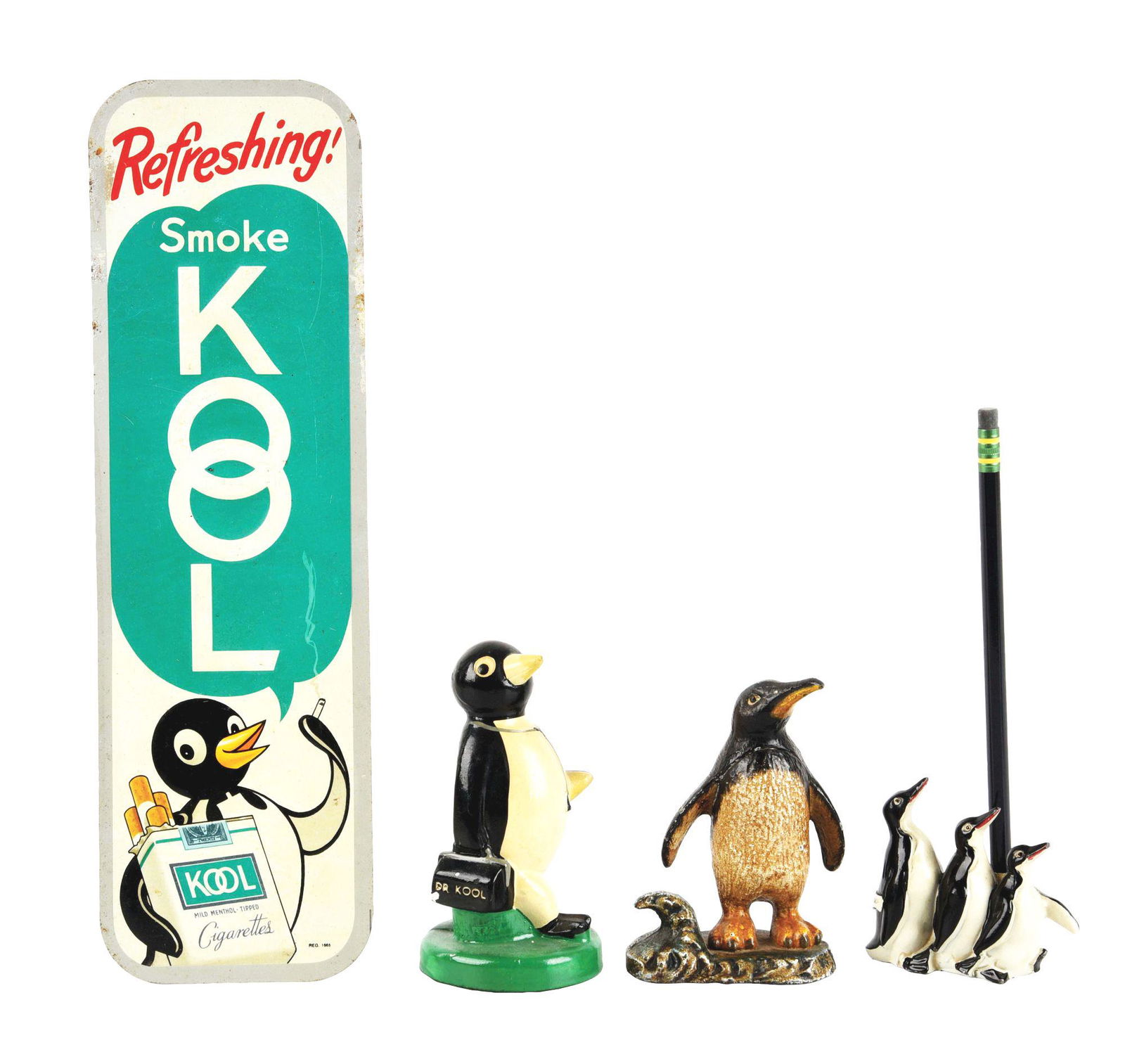 LOT OF 4: PENGUIIN ADVERTISING PIECES. (1 of 2)