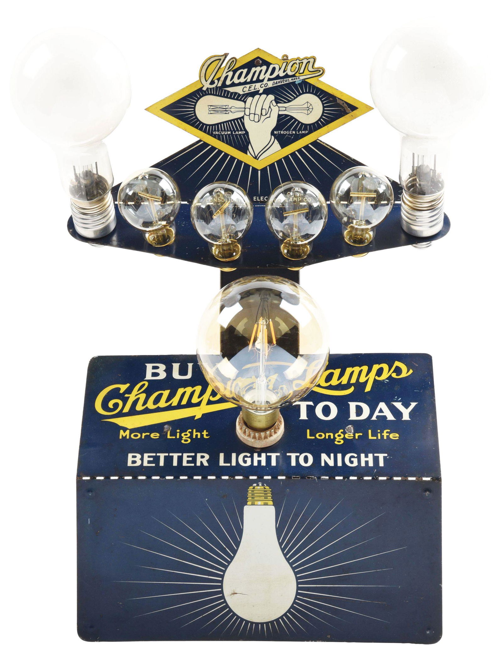 POINT OF SALE CHAMPION LAMPS DISPLAY. (1 of 4)