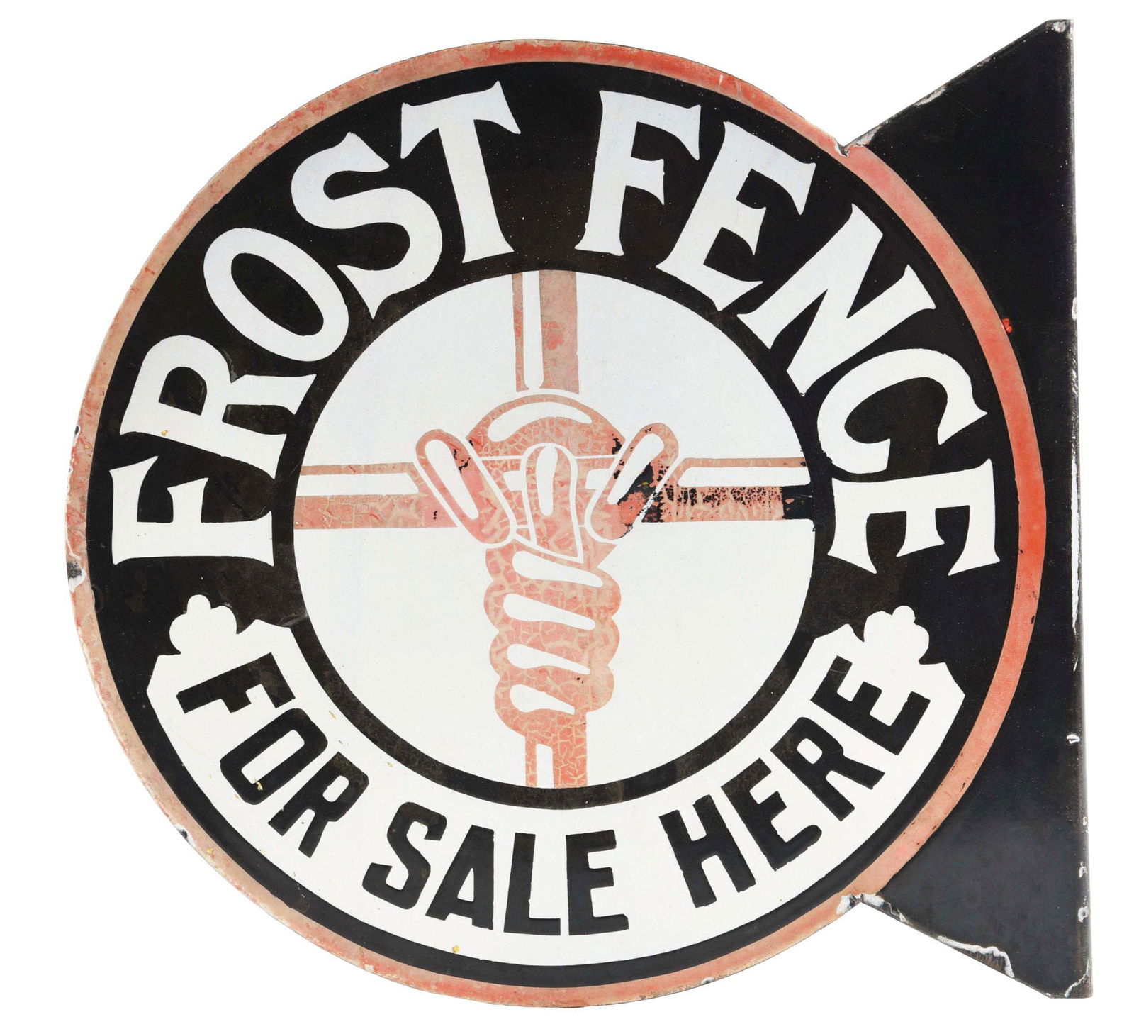PORCELAIN FROST FENCE FLANGE. (1 of 3)