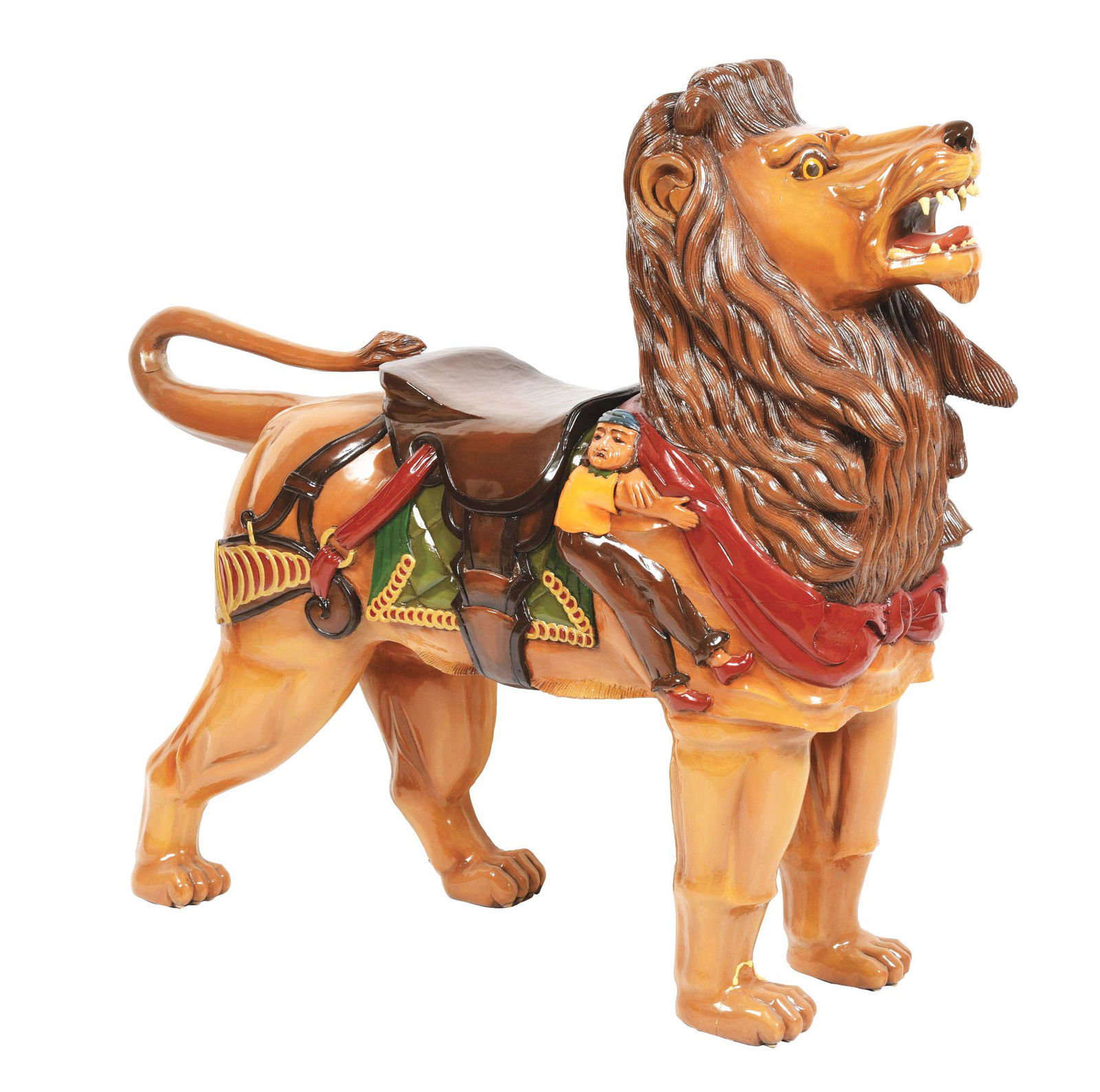 PHILADELPHIA TOBOGGAN COMPANY CARVED LION CAROUSEL ANIMAL. (1 of 7)