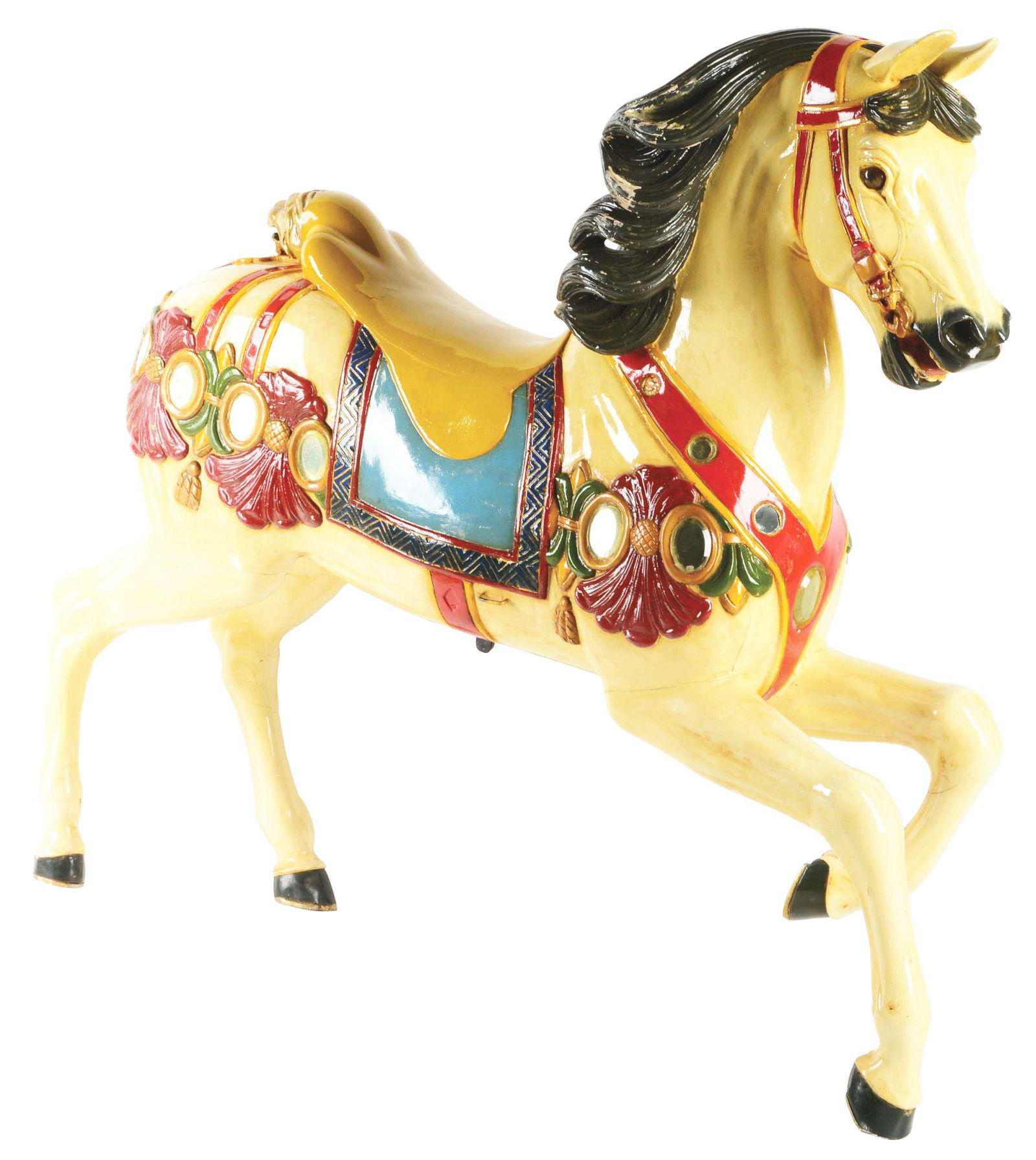 RESTORED DENTZEL CAROUSEL HORSE. (1 of 6)