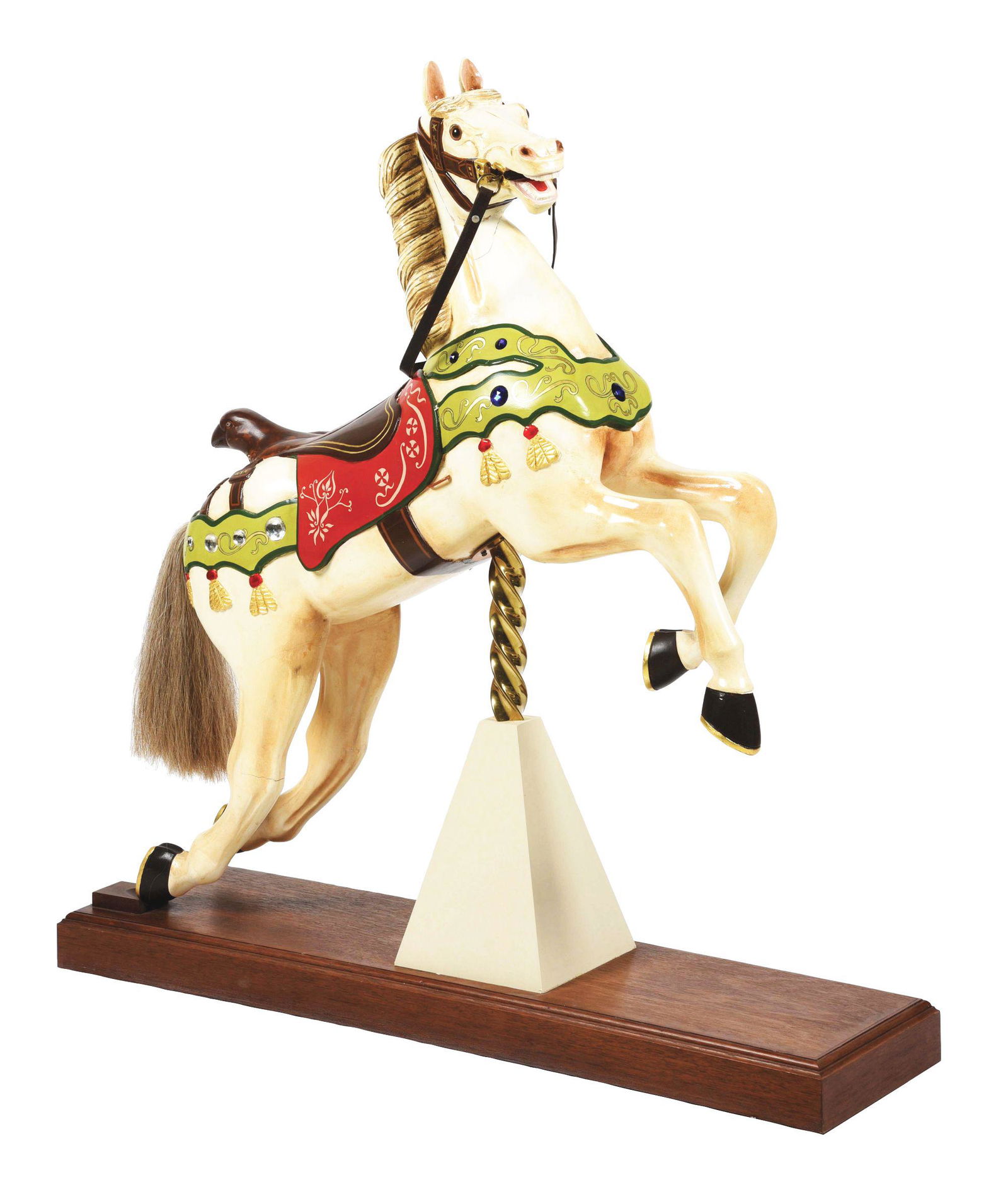 BEAUTIFUL RESTORED INSIDE JUMPER CAROUSEL HORSE. (1 of 7)