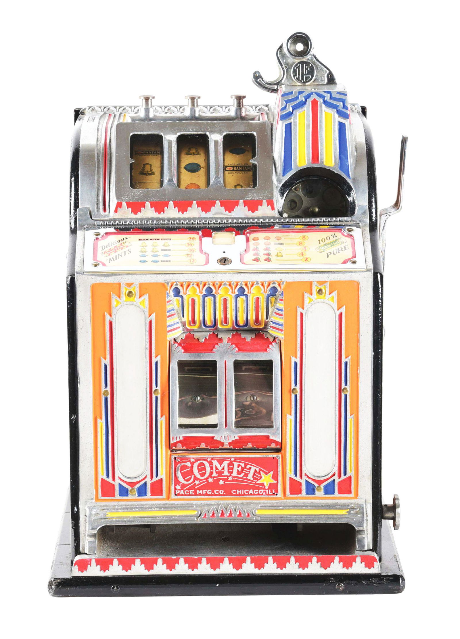 PACE COMET SLOT MACHINE. (1 of 5)