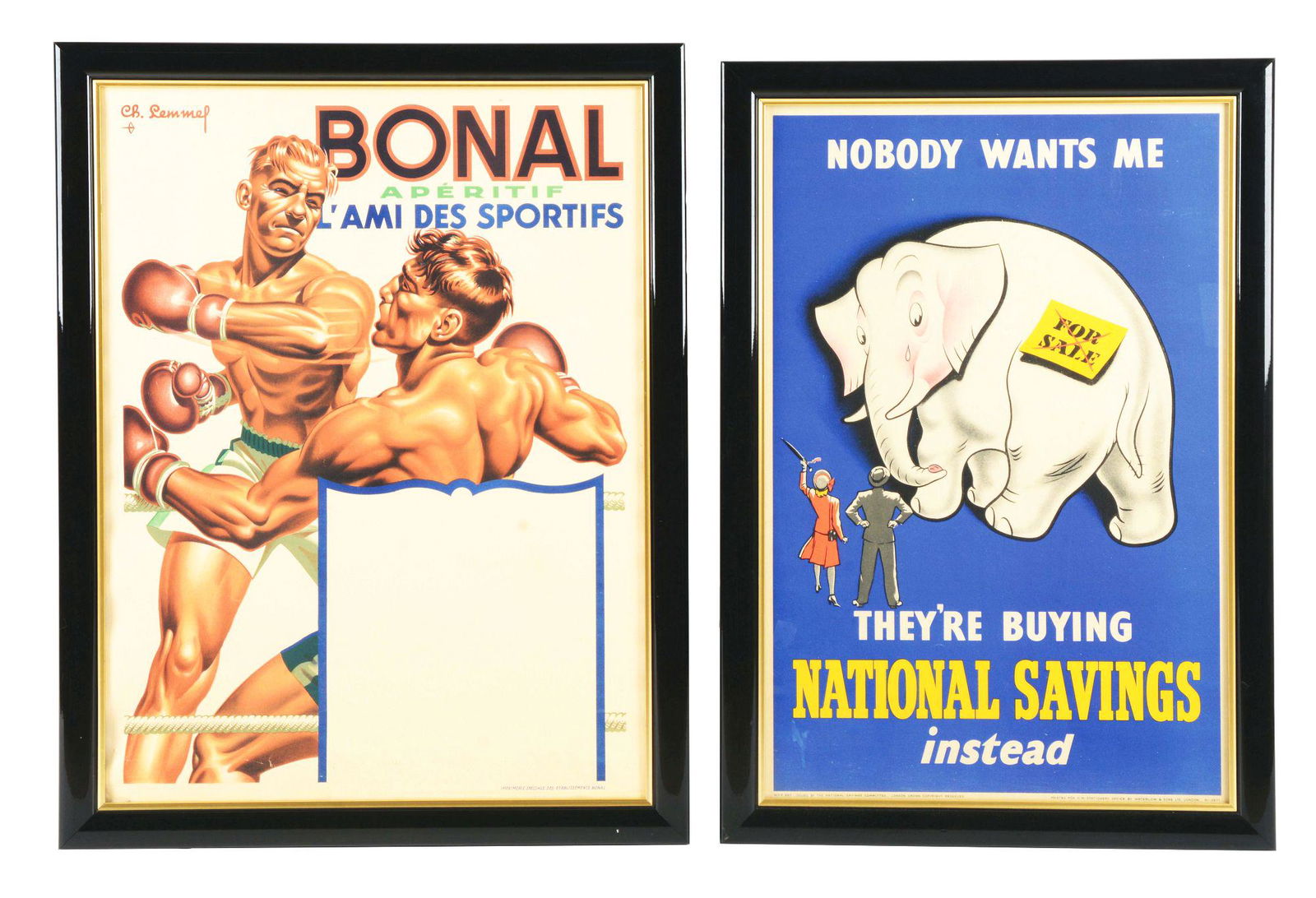 LOT OF 2: FRAMED POSTERS. (1 of 2)