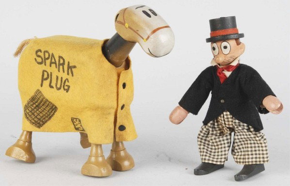 Schoenhut Barney Google & Spark Plug Figures.: Very nice all original condition.