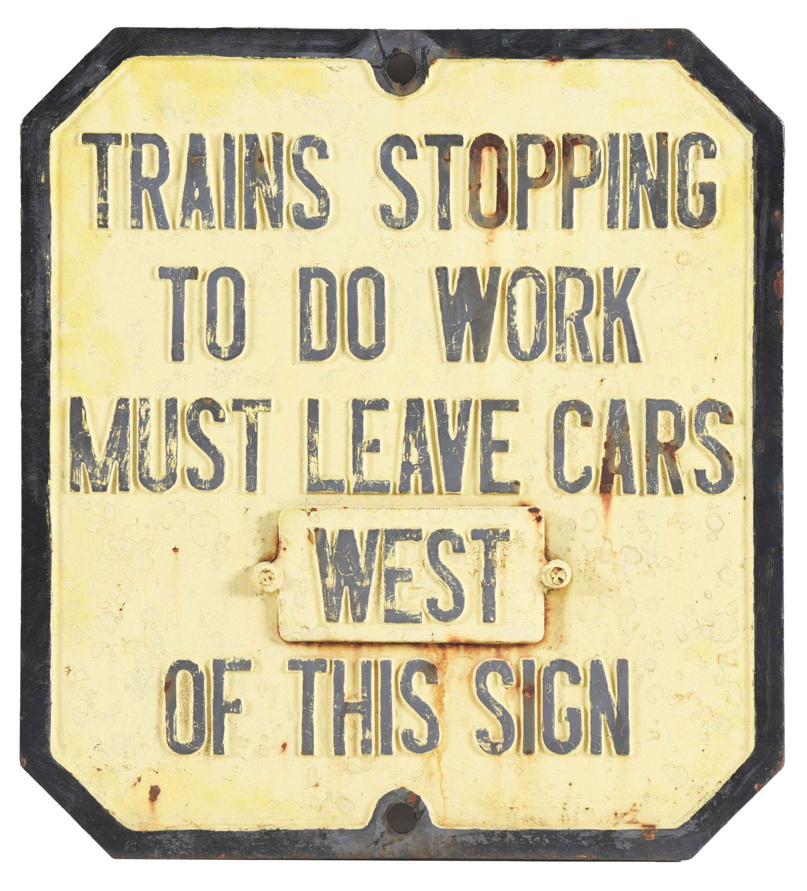 RAILROAD SIGN. (1 of 2)
