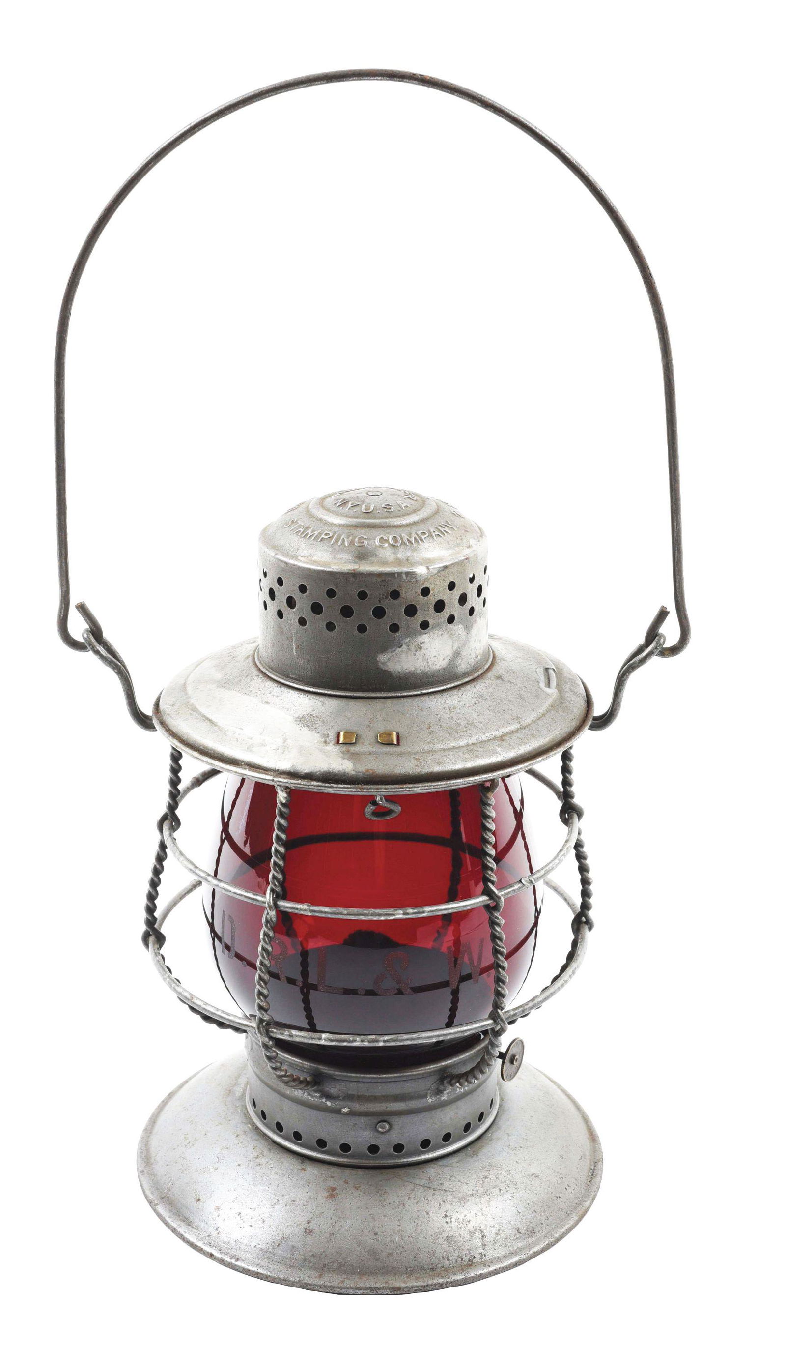 D R L & W R R RAILROAD LANTERN. (1 of 14)